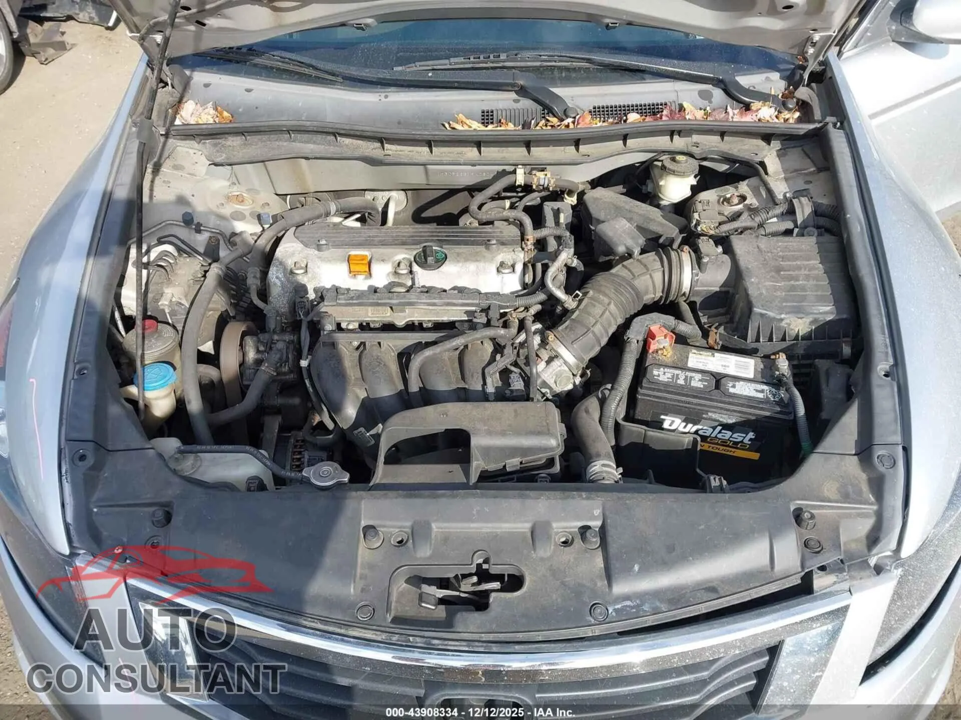 2009 HONDA ACCORD Damaged VIN 1HGCP26319A030400 – odometer reading