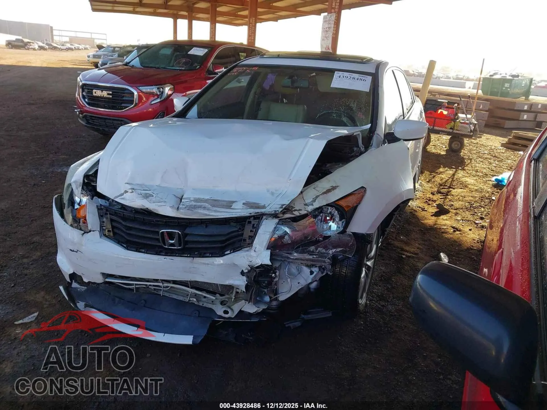 2011 HONDA ACCORD Damaged VIN 1HGCP2F80BA032155 – rear exterior