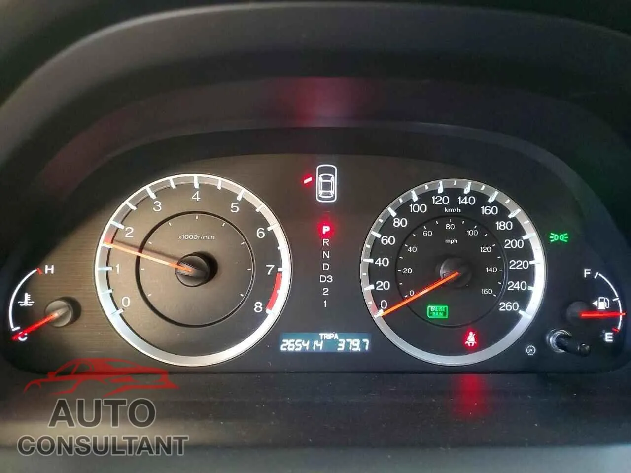2010 HONDA ACCORD Damaged VIN 1HGCP2F88AA801869 – trunk area