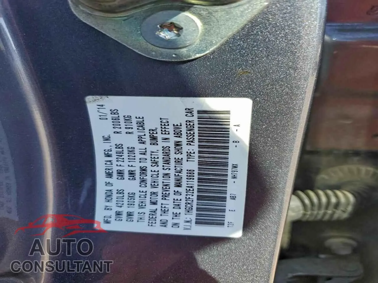 2014 HONDA ACCORD Damaged VIN 1HGCR2F32EA119686 – photo 13 2014 HONDA ACCORD Damaged VIN 1HGCR2F32EA119686 – photo 13