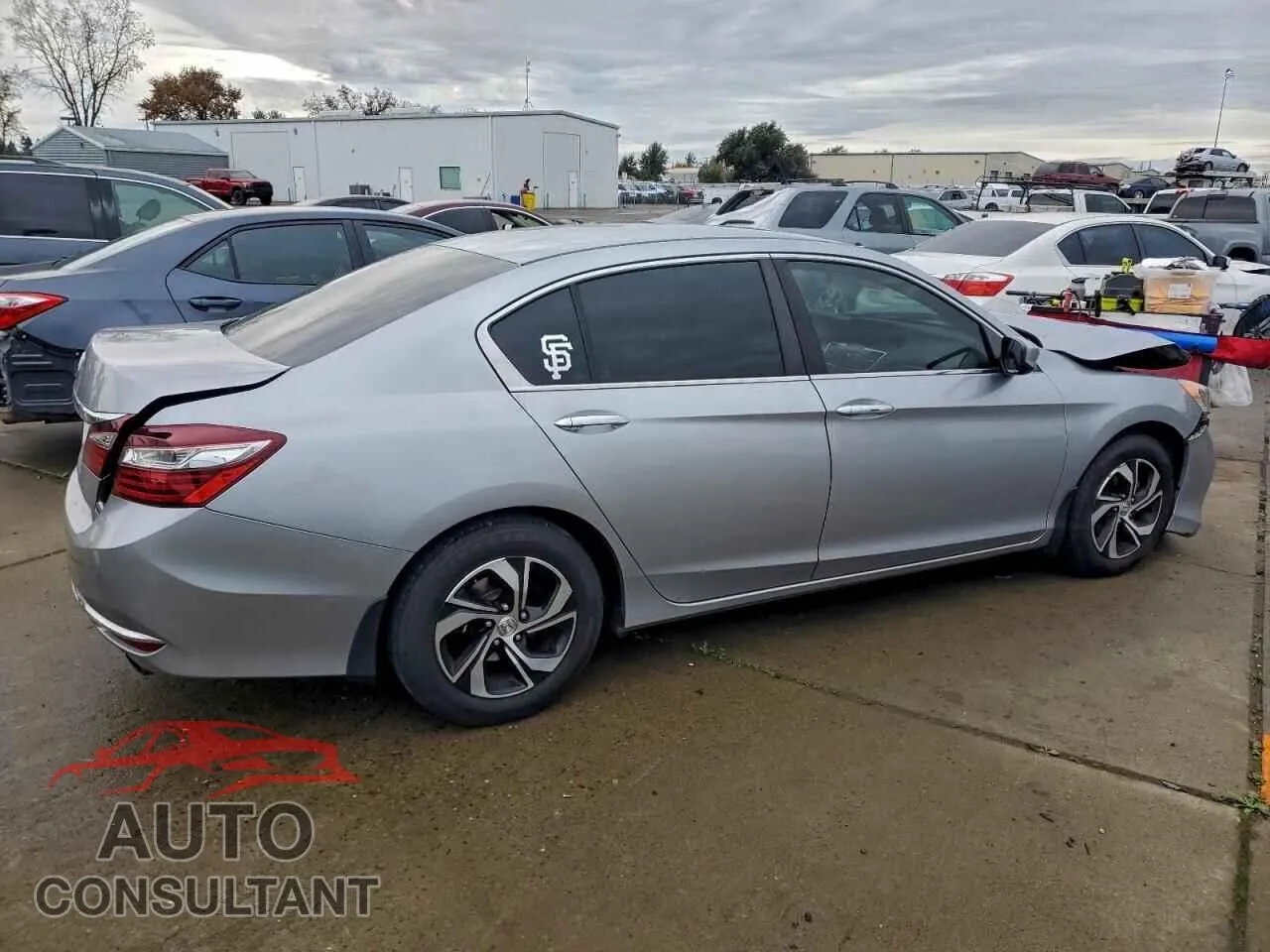 2017 HONDA ACCORD Damaged VIN 1HGCR2F37HA013142 – side profile