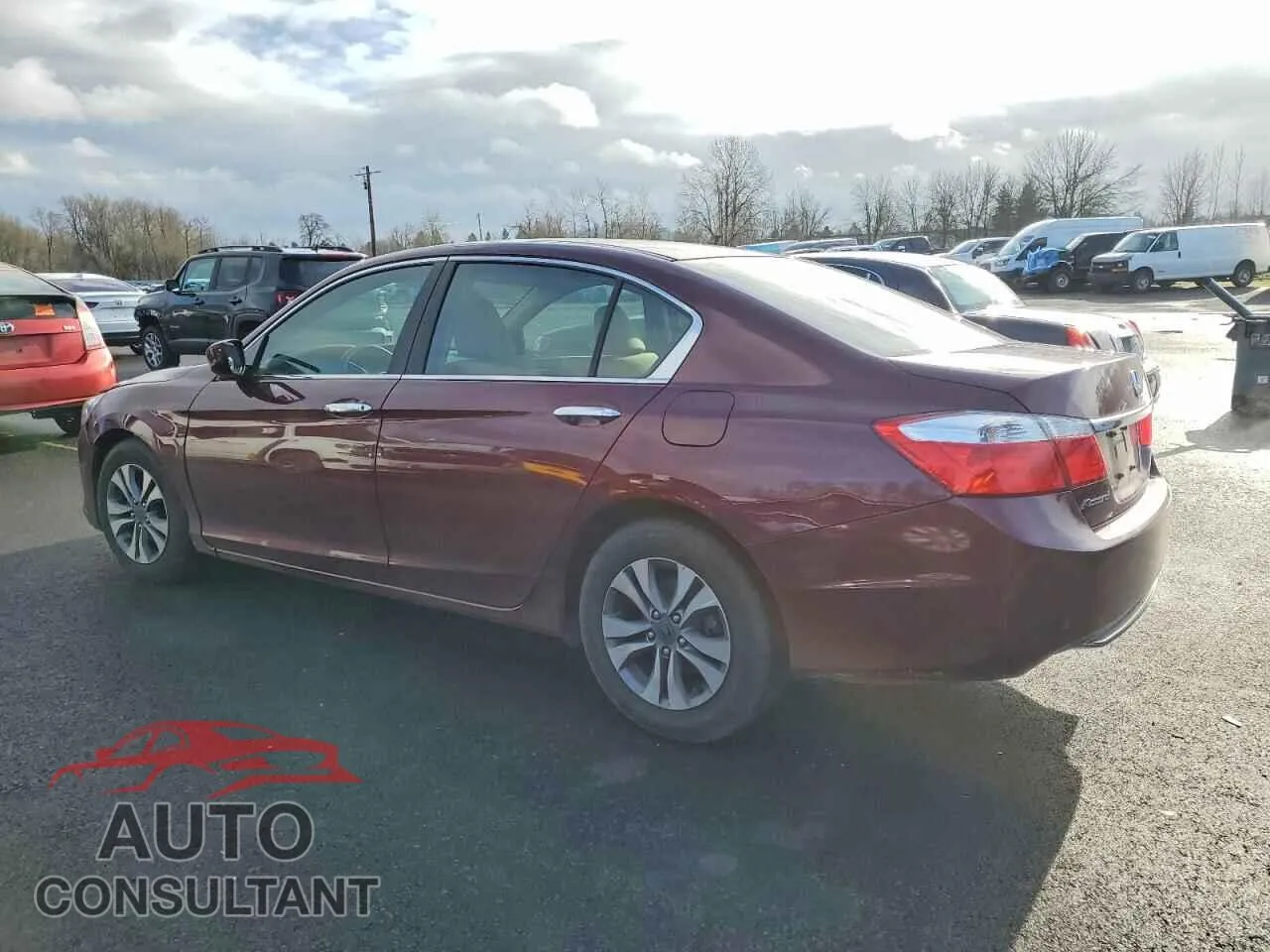 2014 HONDA ACCORD Damaged VIN 1HGCR2F38EA162154 – rear exterior