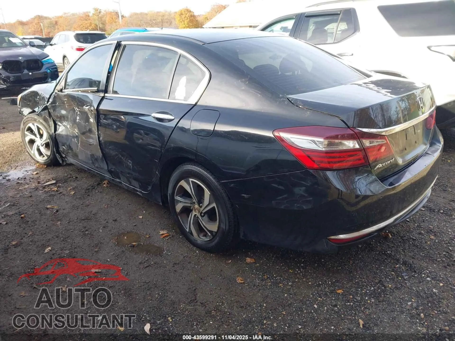 2016 HONDA ACCORD Damaged VIN 1HGCR2F38GA048366 – side profile