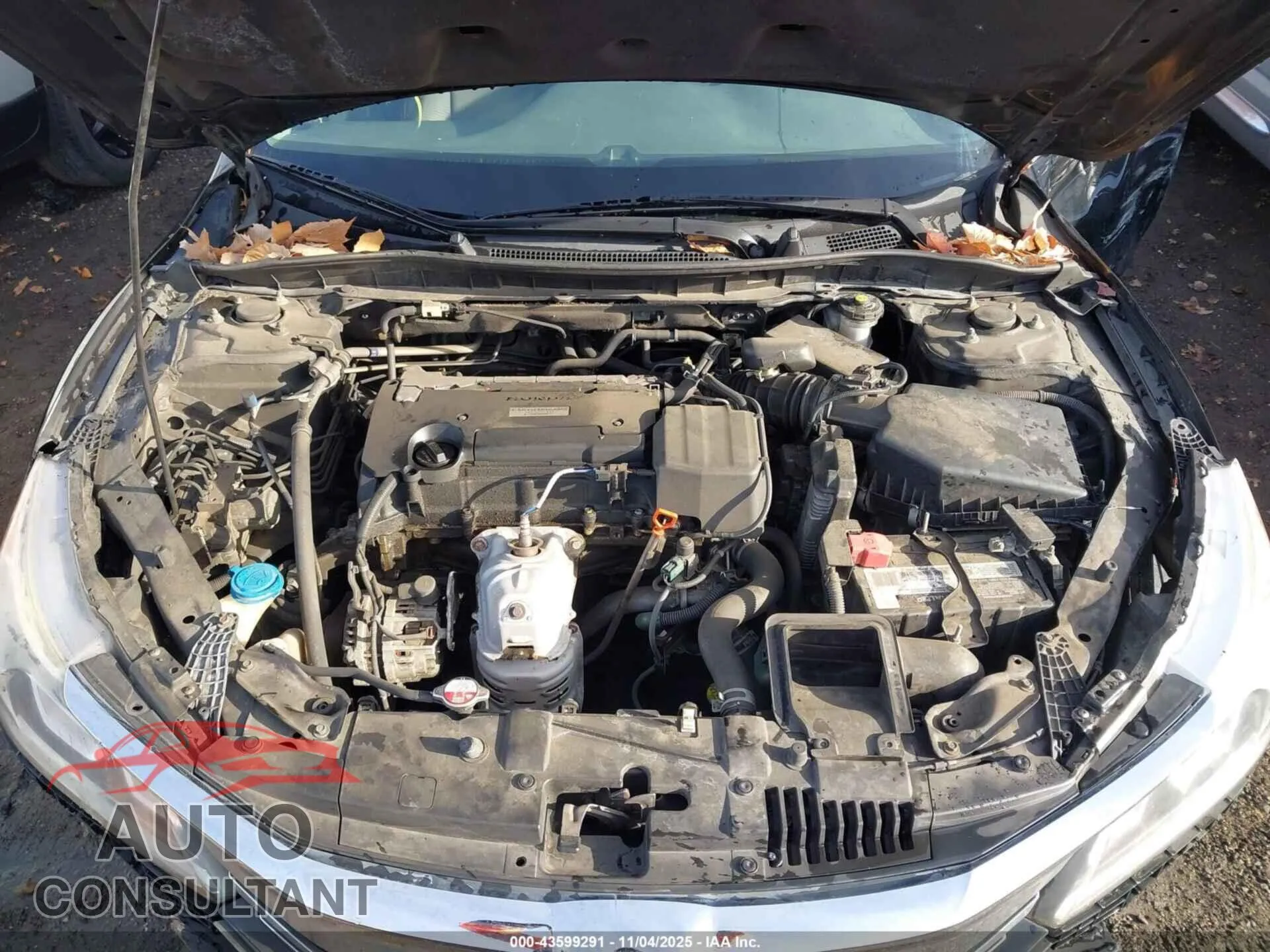 2016 HONDA ACCORD Damaged VIN 1HGCR2F38GA048366 – odometer reading