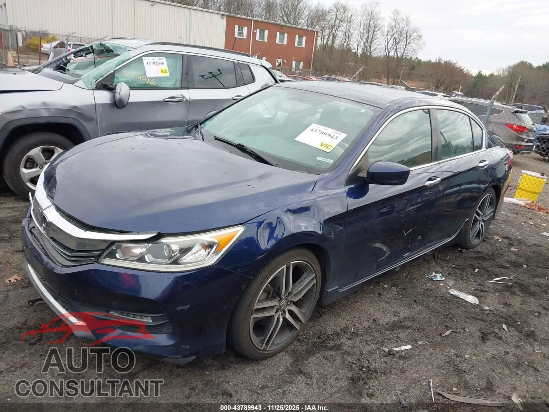 2016 HONDA ACCORD Damaged VIN 1HGCR2F56GA125978 – rear exterior