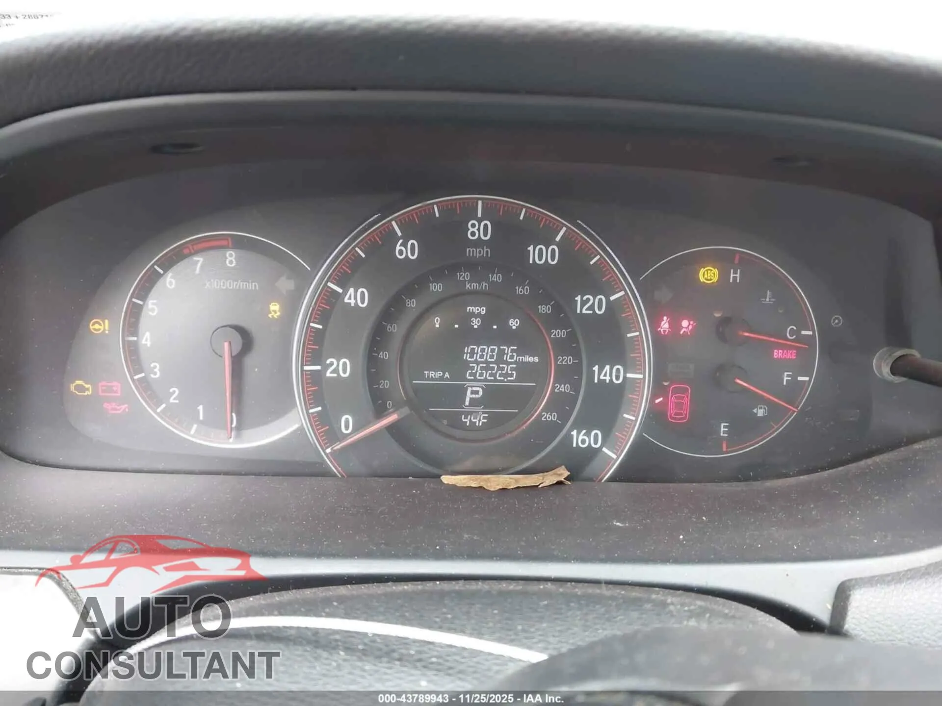 2016 HONDA ACCORD Damaged VIN 1HGCR2F56GA125978 – exterior detail