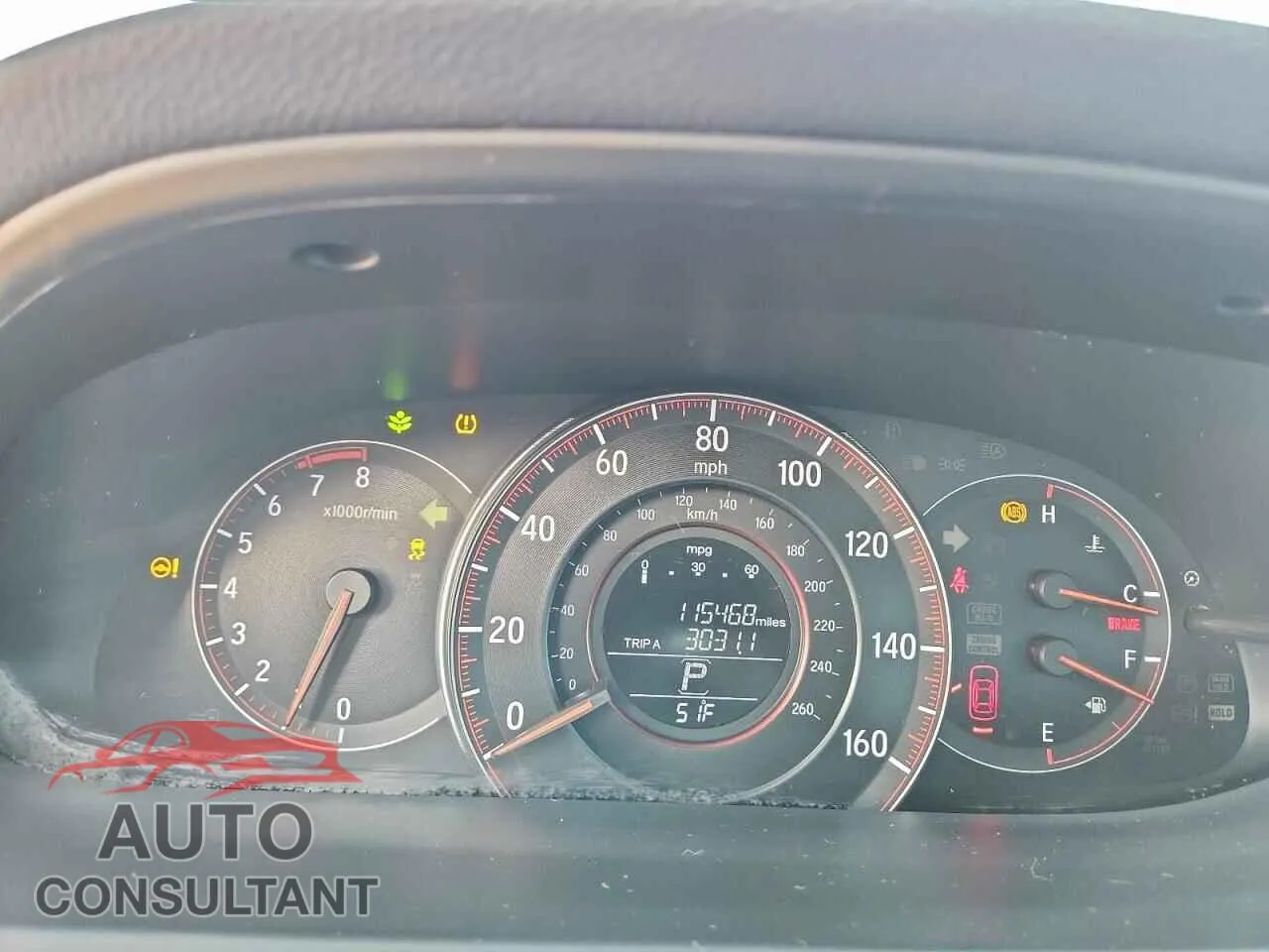 2016 HONDA ACCORD Damaged VIN 1HGCR2F58GA102041 – trunk area