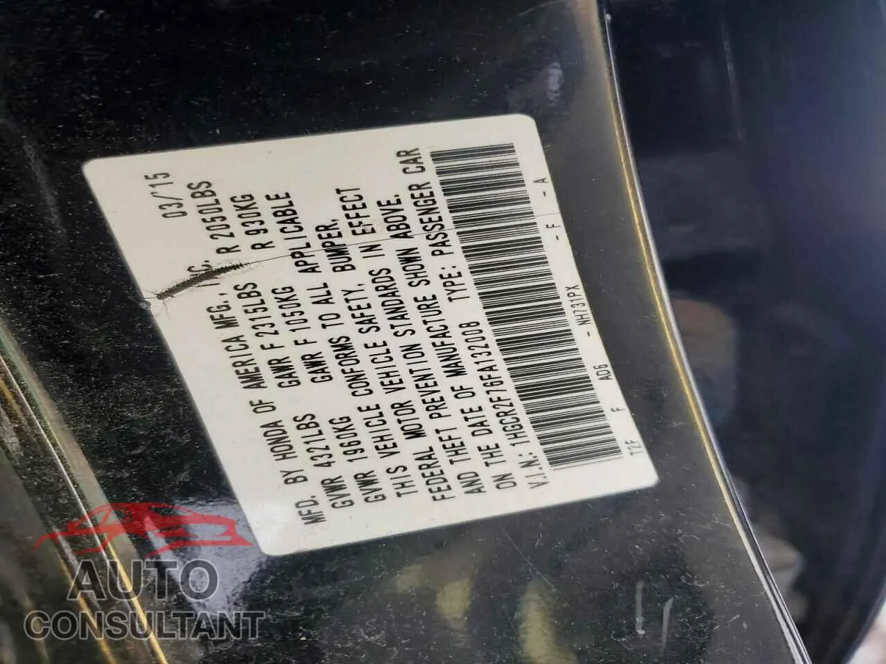 2015 HONDA ACCORD Damaged VIN 1HGCR2F76FA132008 – photo 12 2015 HONDA ACCORD Damaged VIN 1HGCR2F76FA132008 – photo 12