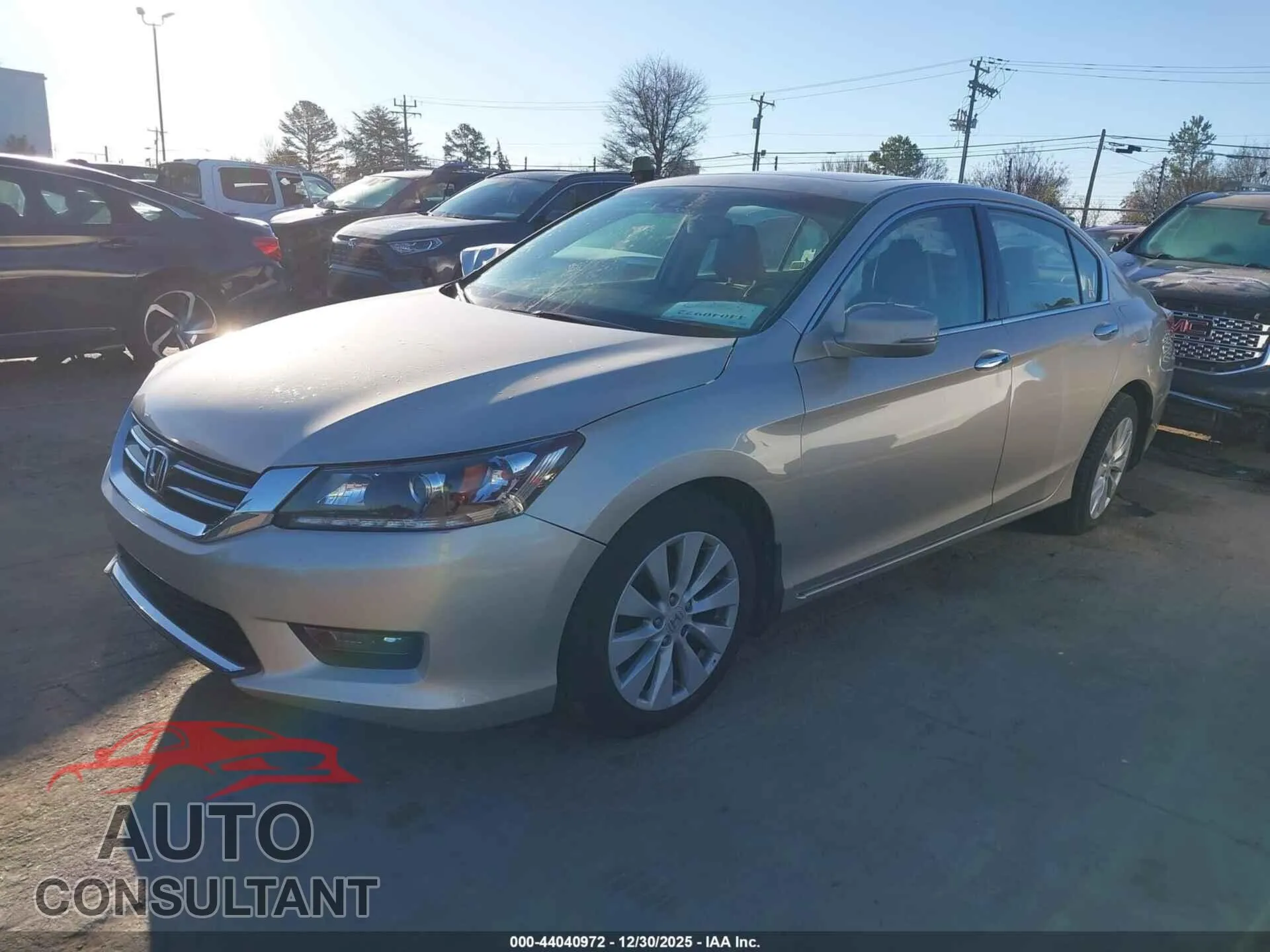 2014 HONDA ACCORD Damaged VIN 1HGCR3F81EA018141 – rear exterior