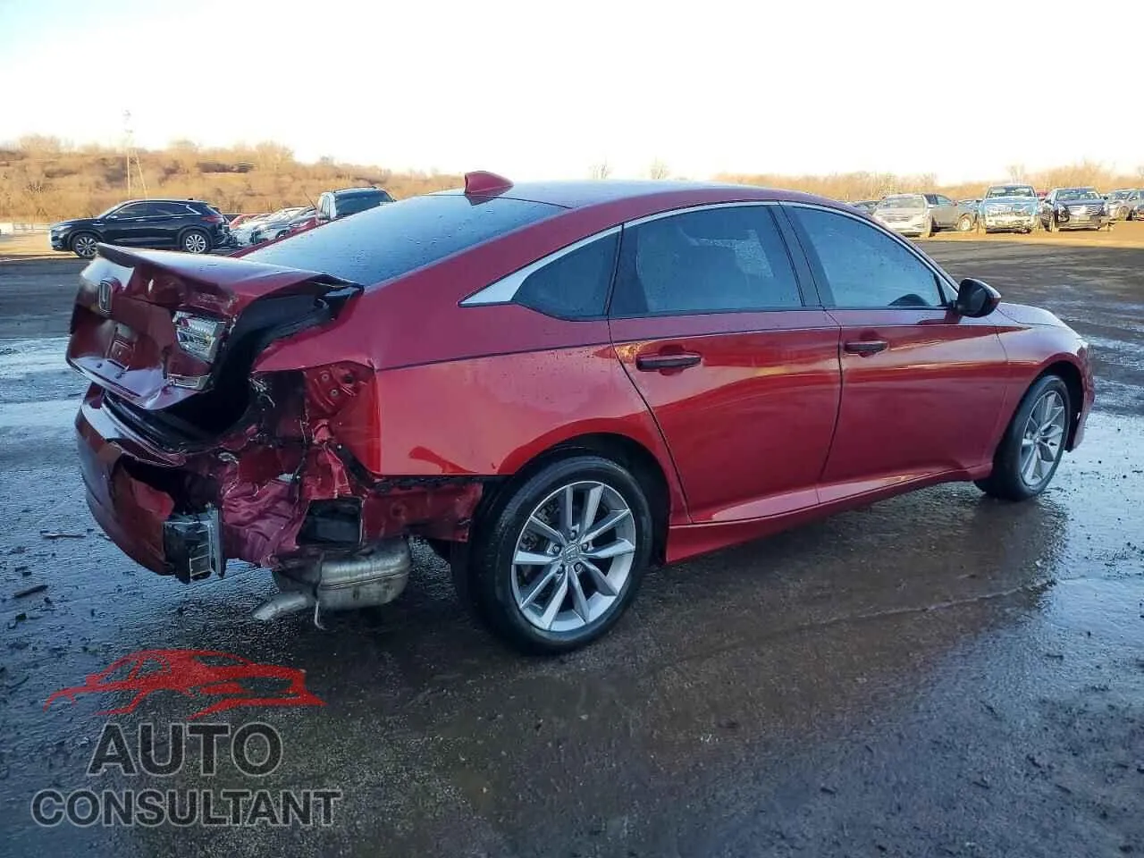 2021 HONDA ACCORD Damaged VIN 1HGCV1F15MA001196 – side profile