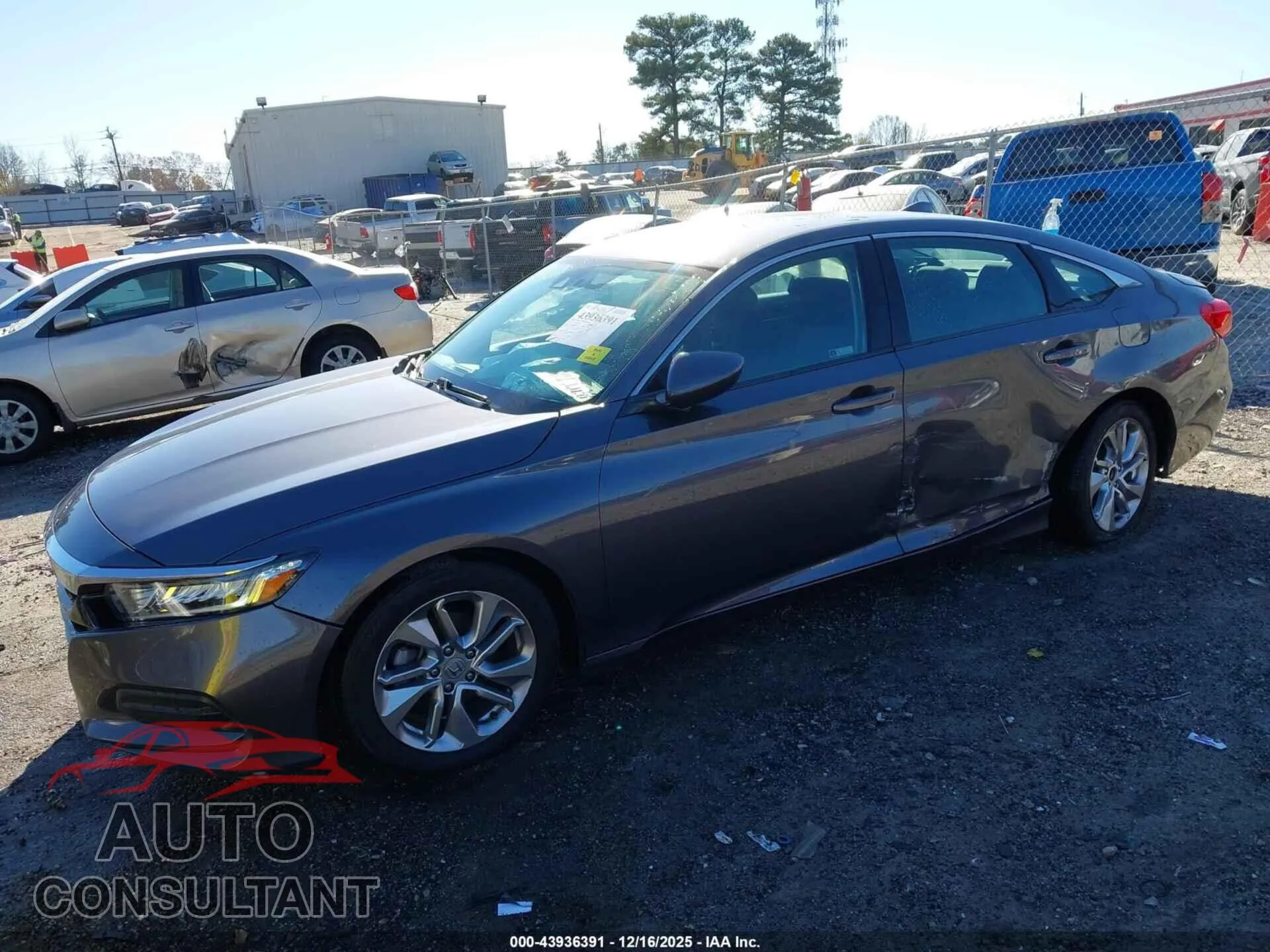 2018 HONDA ACCORD Damaged VIN 1HGCV1F16JA086416 – rear exterior