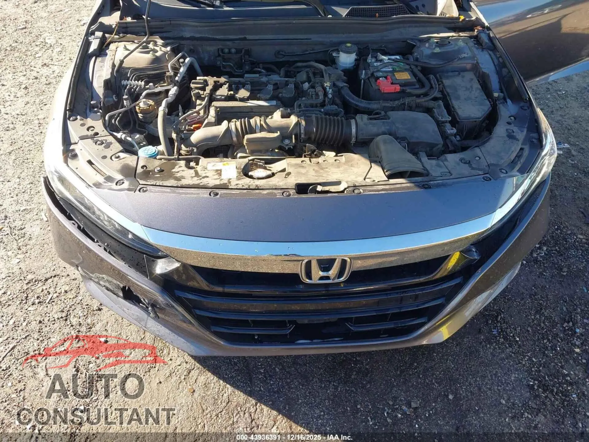 2018 HONDA ACCORD Damaged VIN 1HGCV1F16JA086416 – odometer reading