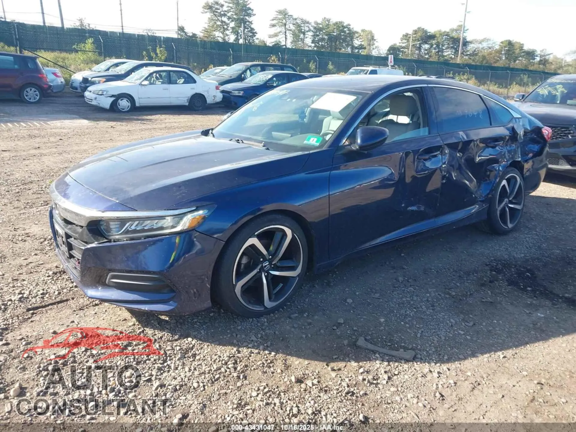 2018 HONDA ACCORD Damaged VIN 1HGCV1F18JA069178 – rear exterior