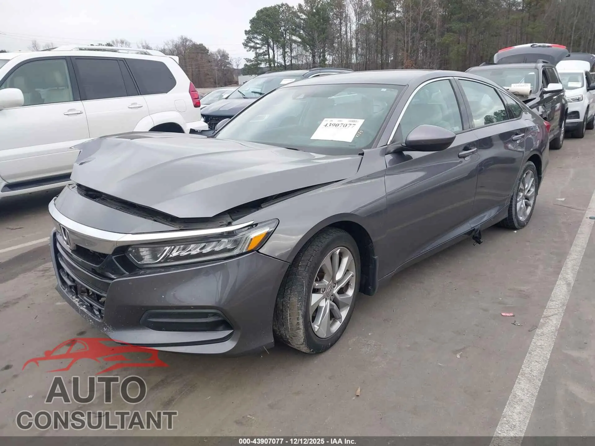 2019 HONDA ACCORD Damaged VIN 1HGCV1F19KA019973 – rear exterior