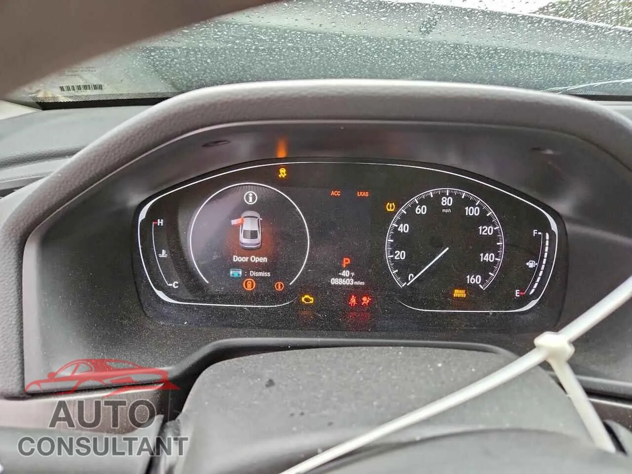 2019 HONDA ACCORD Damaged VIN 1HGCV1F19KA058871 – trunk area