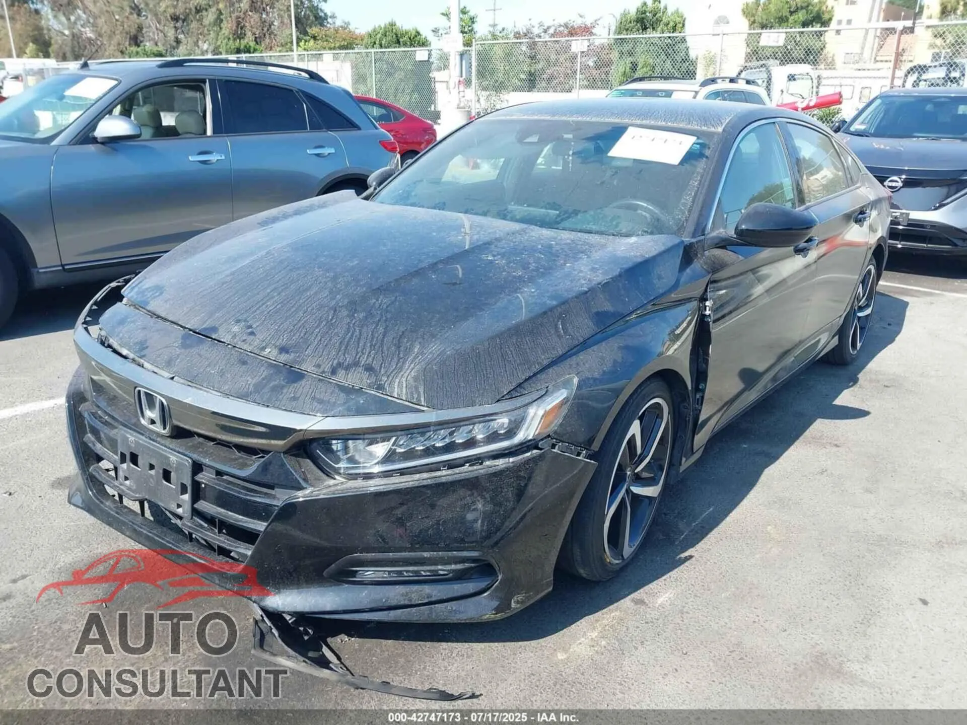 2018 HONDA ACCORD Damaged VIN 1HGCV1F34JA241854 – rear exterior