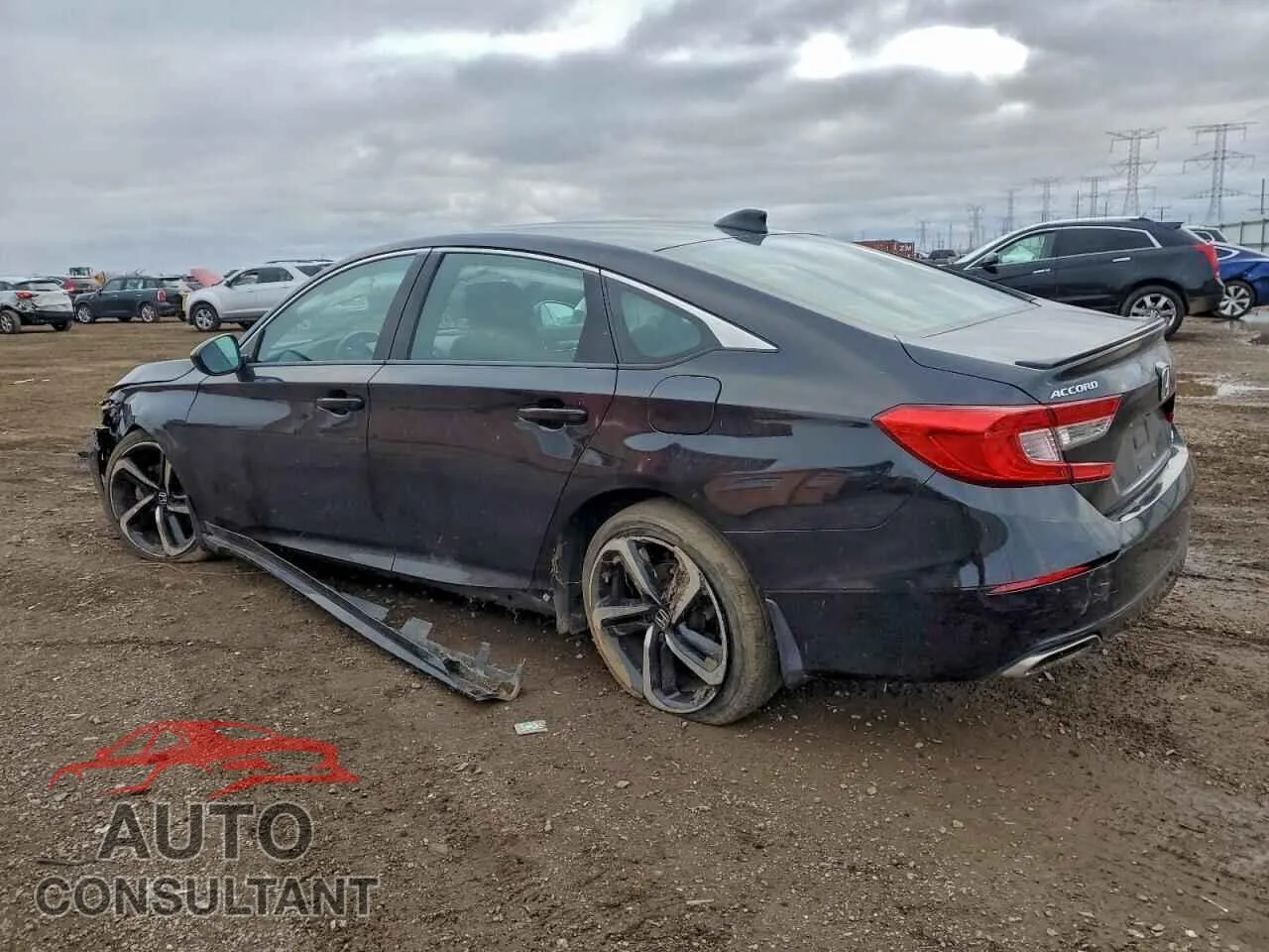 2018 HONDA ACCORD Damaged VIN 1HGCV1F36JA203493 – rear exterior