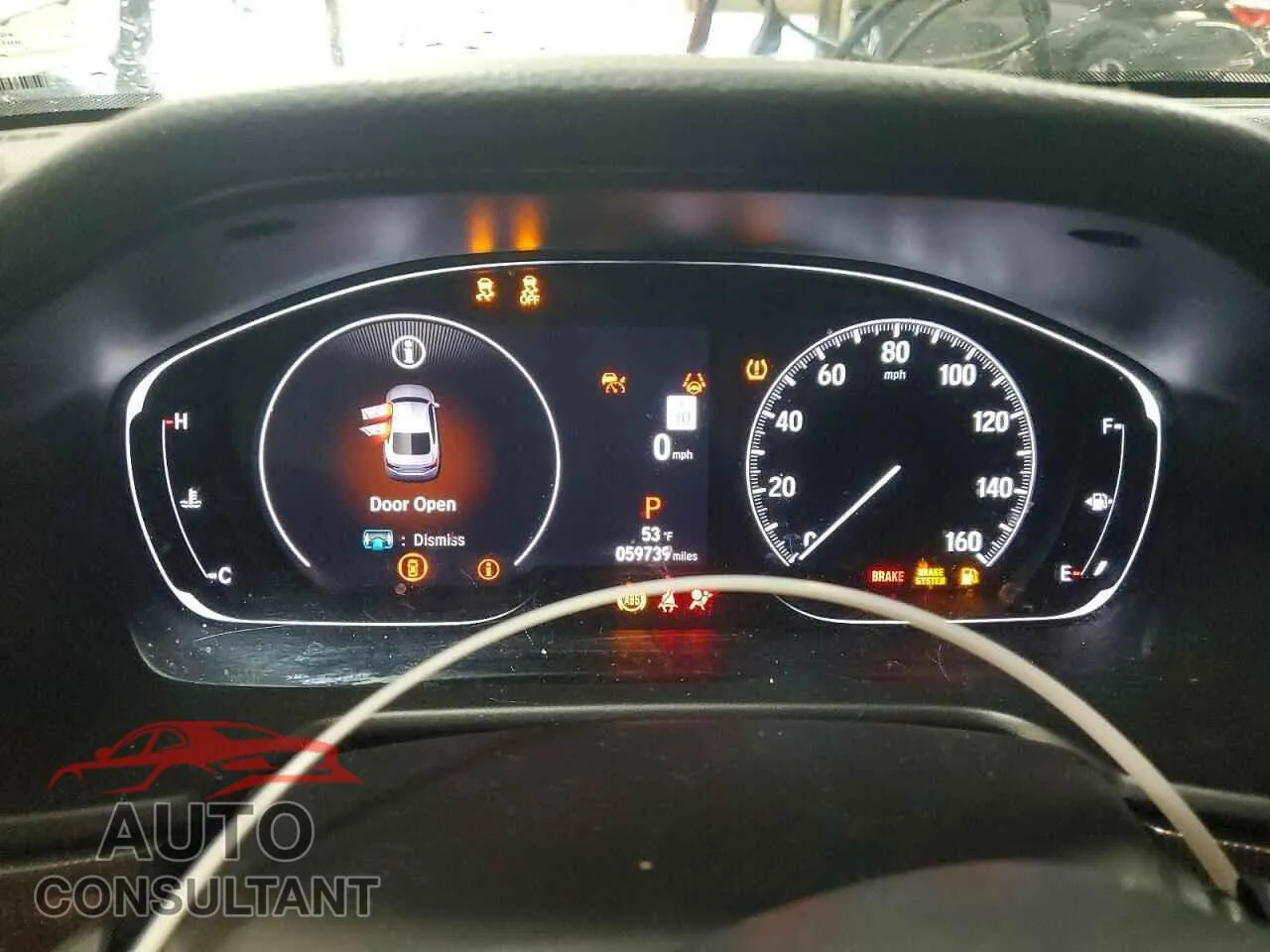 2021 HONDA ACCORD Damaged VIN 1HGCV1F44MA009574 – trunk area