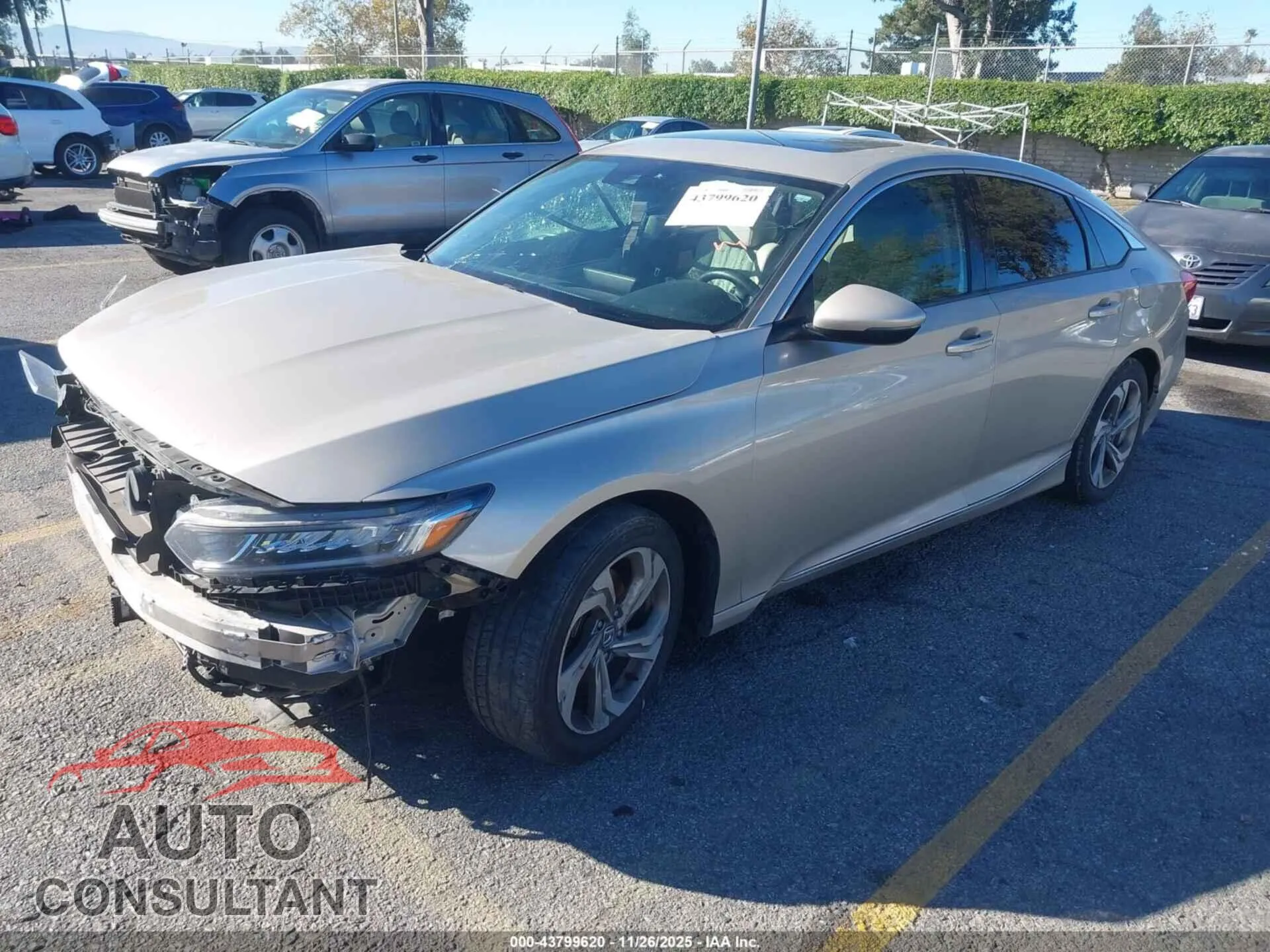 2018 HONDA ACCORD Damaged VIN 1HGCV2F50JA002213 – rear exterior
