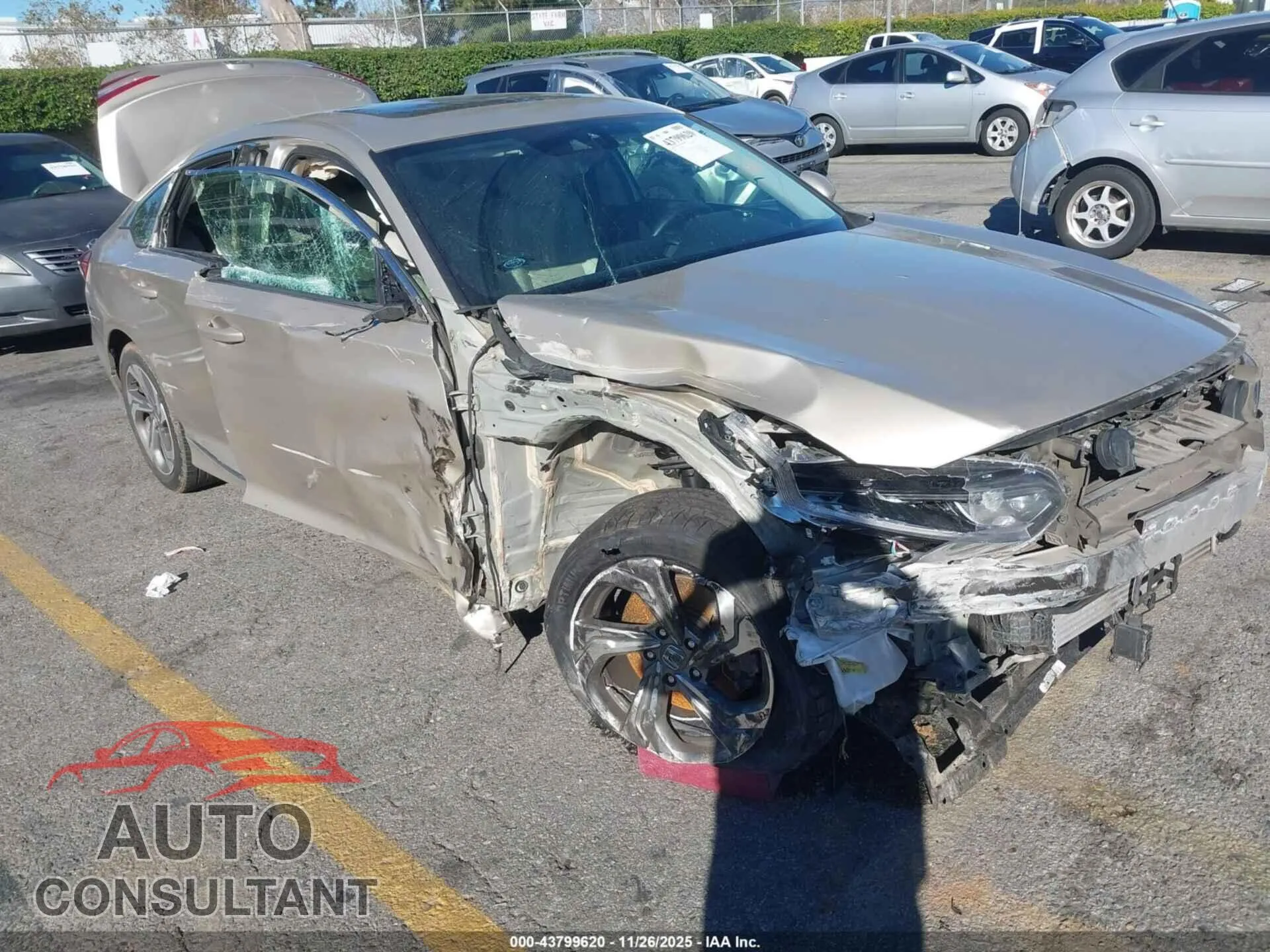 2018 HONDA ACCORD Damaged VIN 1HGCV2F50JA002213 – engine bay