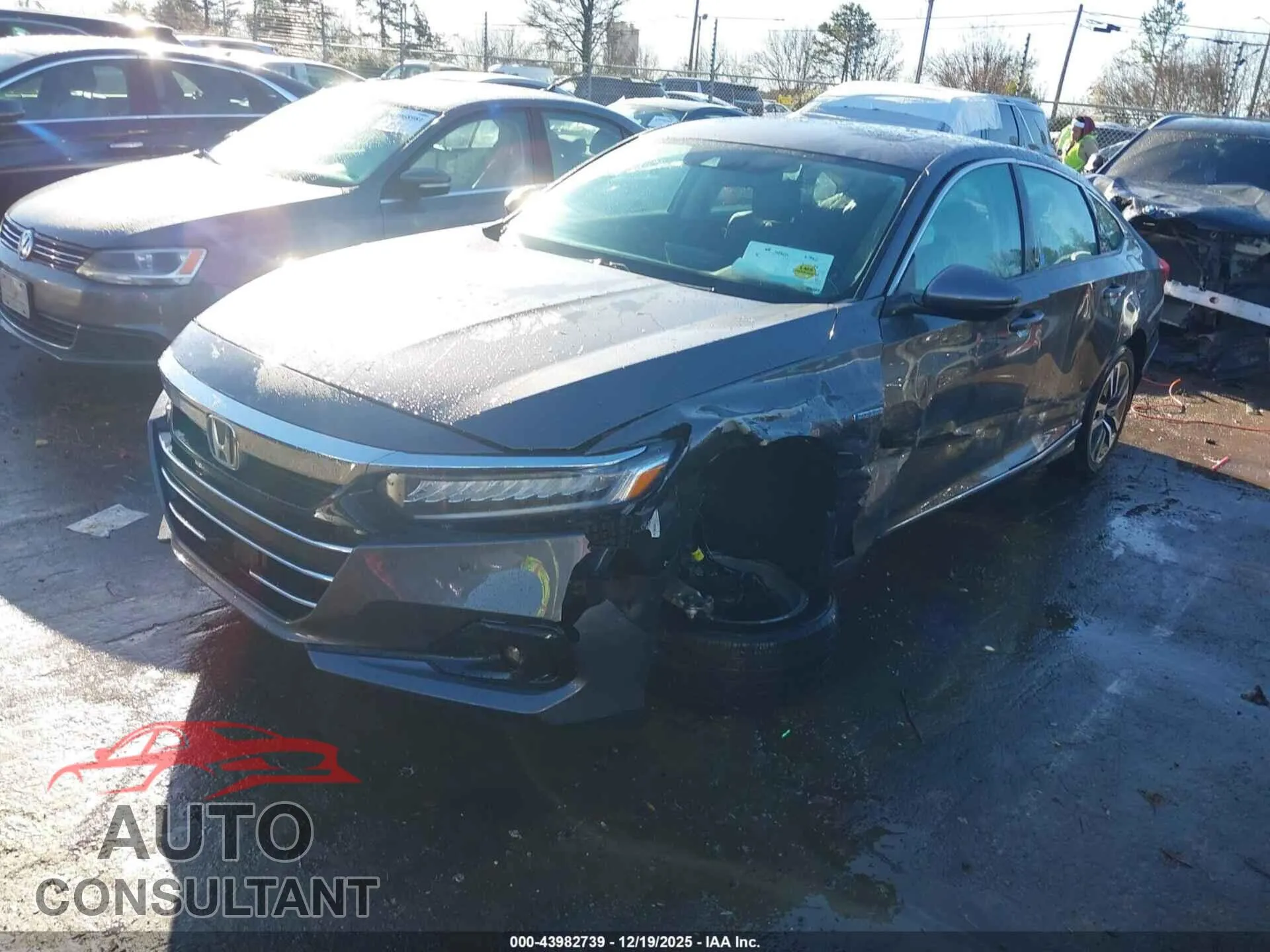 2021 HONDA ACCORD HYBRID Damaged VIN 1HGCV3F52MA011330 – rear exterior