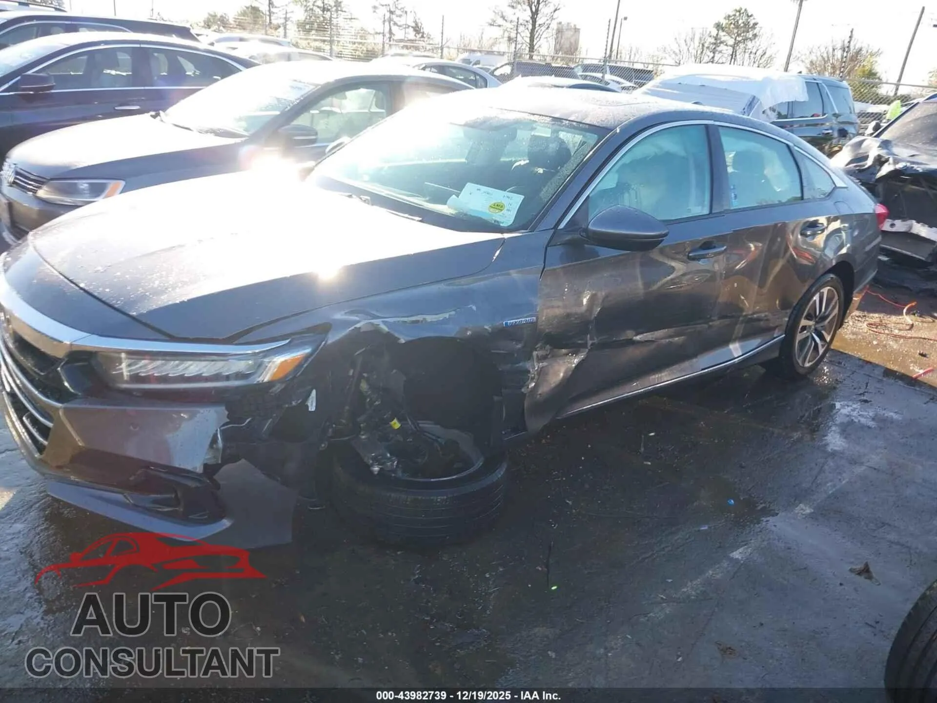 2021 HONDA ACCORD HYBRID Damaged VIN 1HGCV3F52MA011330 – engine bay