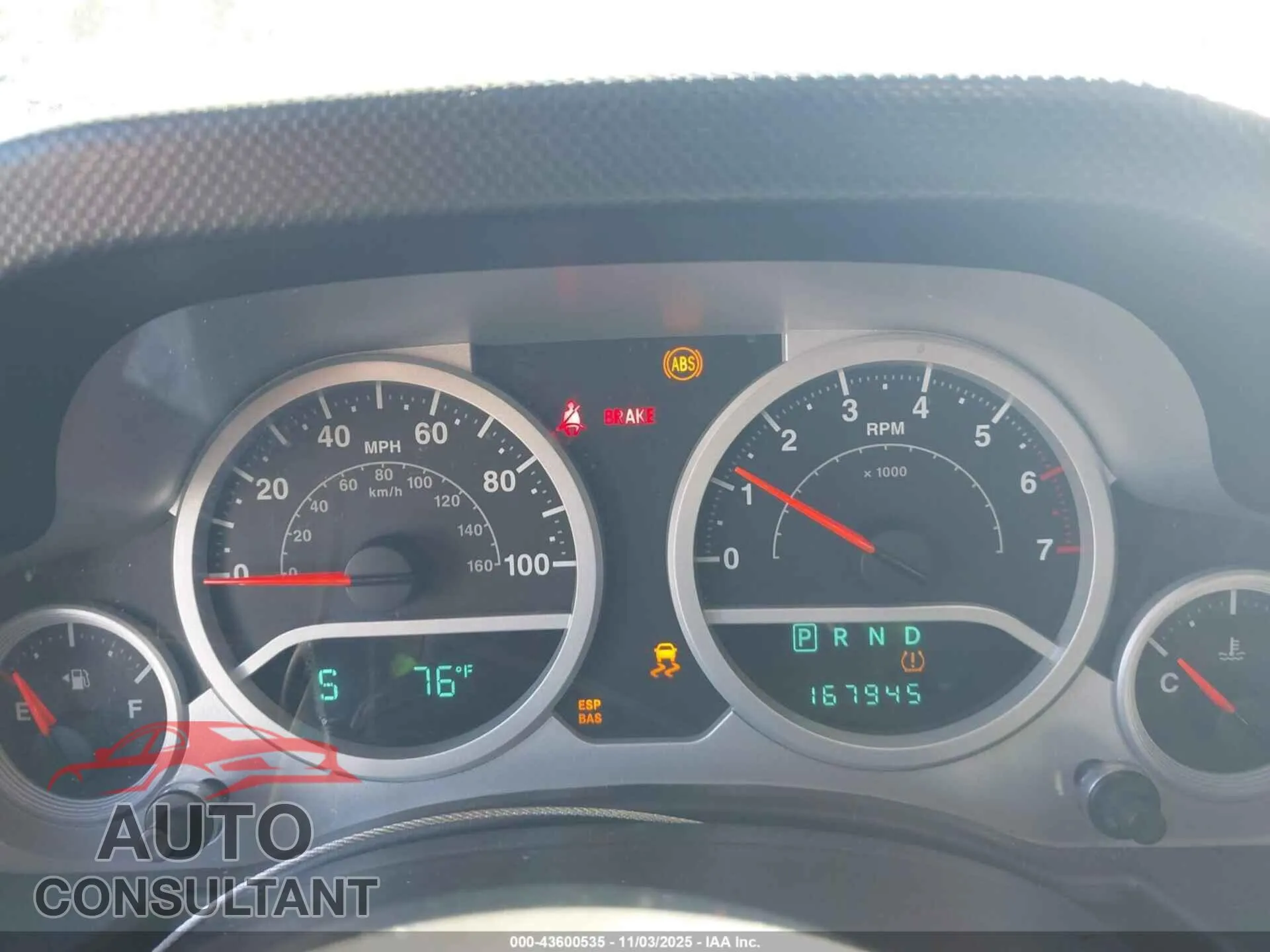 2010 JEEP WRANGLER Damaged VIN 1J4AA2D15AL133654 – exterior detail