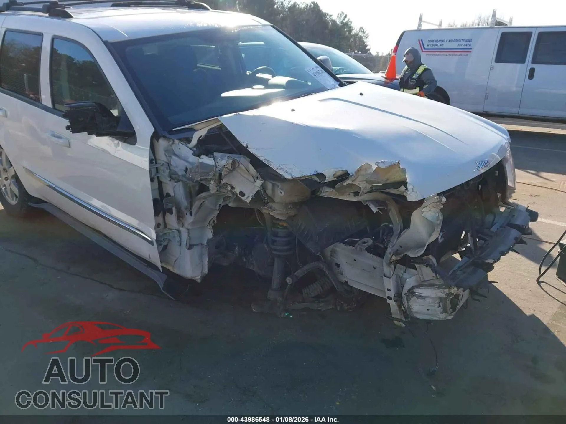 2010 JEEP GRAND CHEROKEE Damaged VIN 1J4PS4GK8AC154960 – engine bay