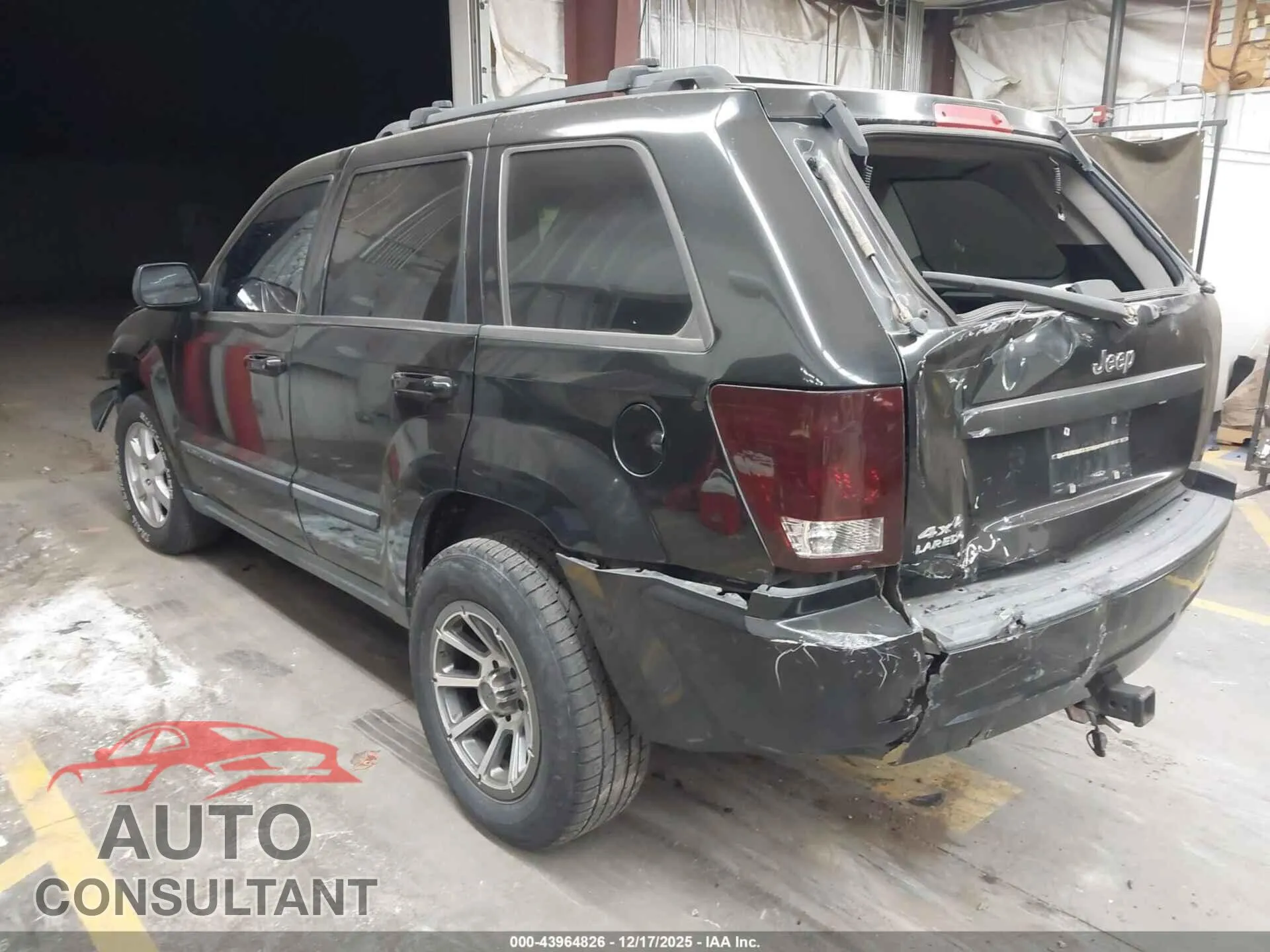2009 JEEP GRAND CHEROKEE Damaged VIN 1J8GR48K99C504374 – side profile