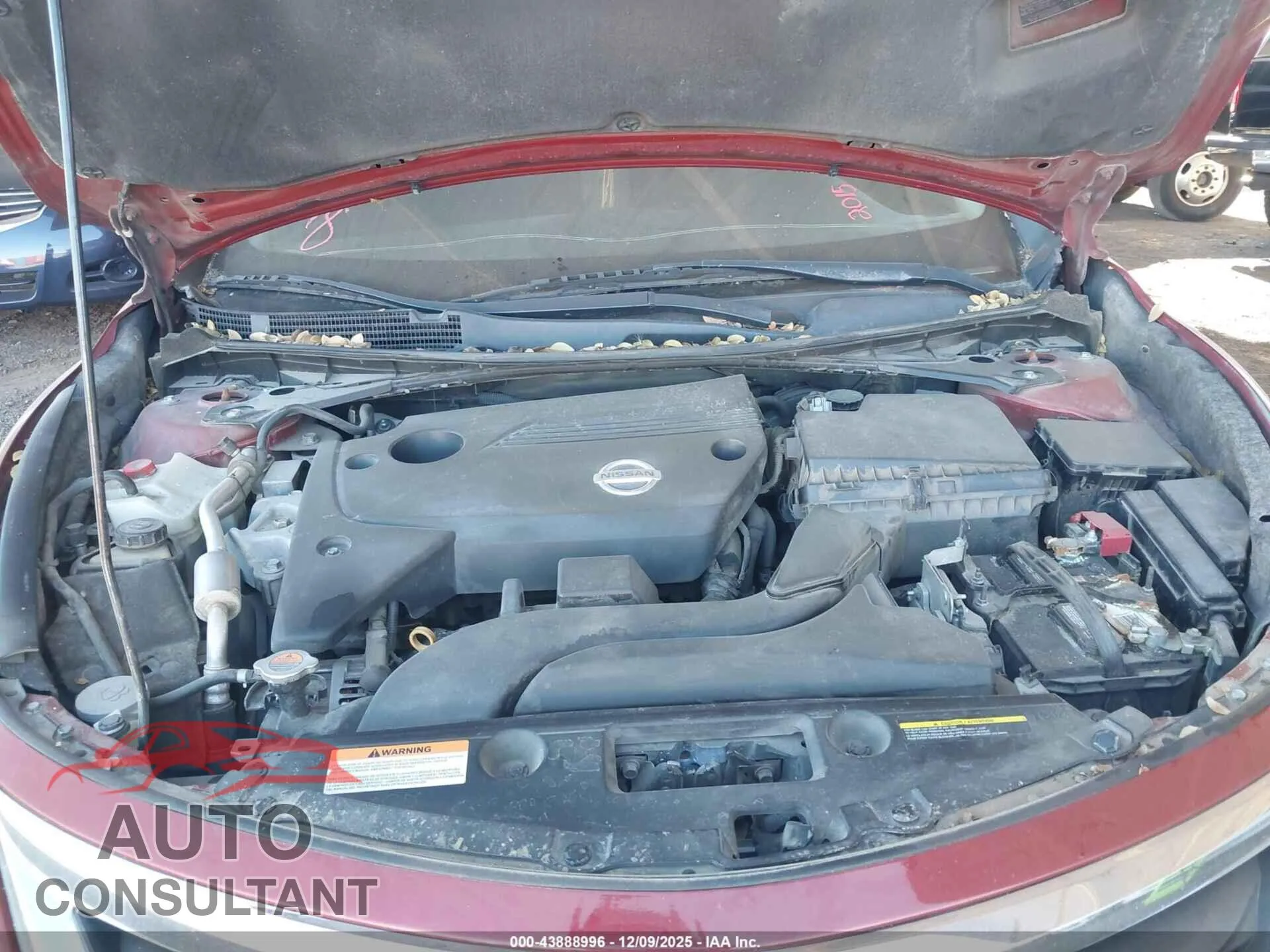 2015 NISSAN ALTIMA Damaged VIN 1N4AL3AP8FC428985 – odometer reading