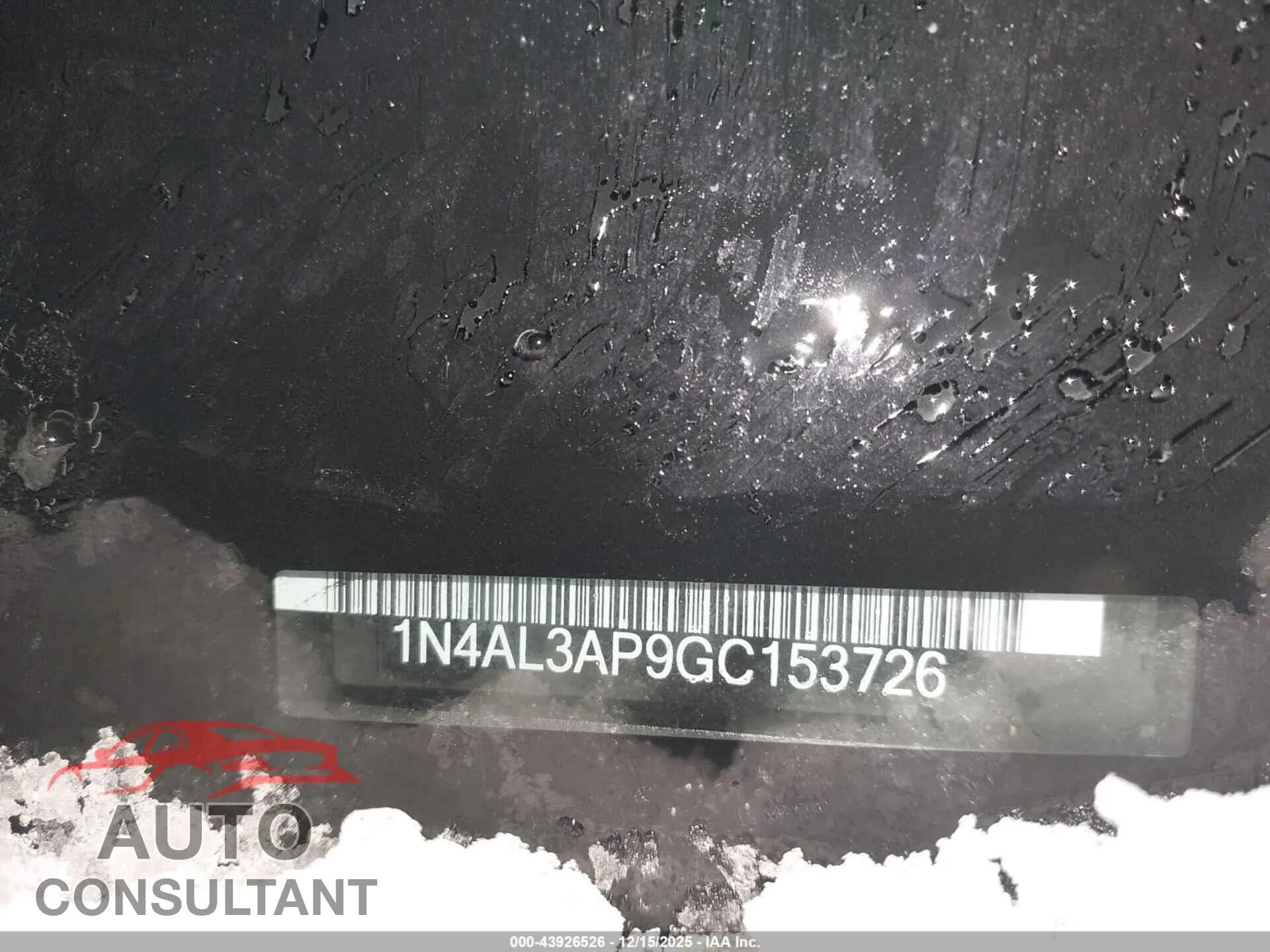 2016 NISSAN ALTIMA Damaged VIN 1N4AL3AP9GC153726 – photo 17