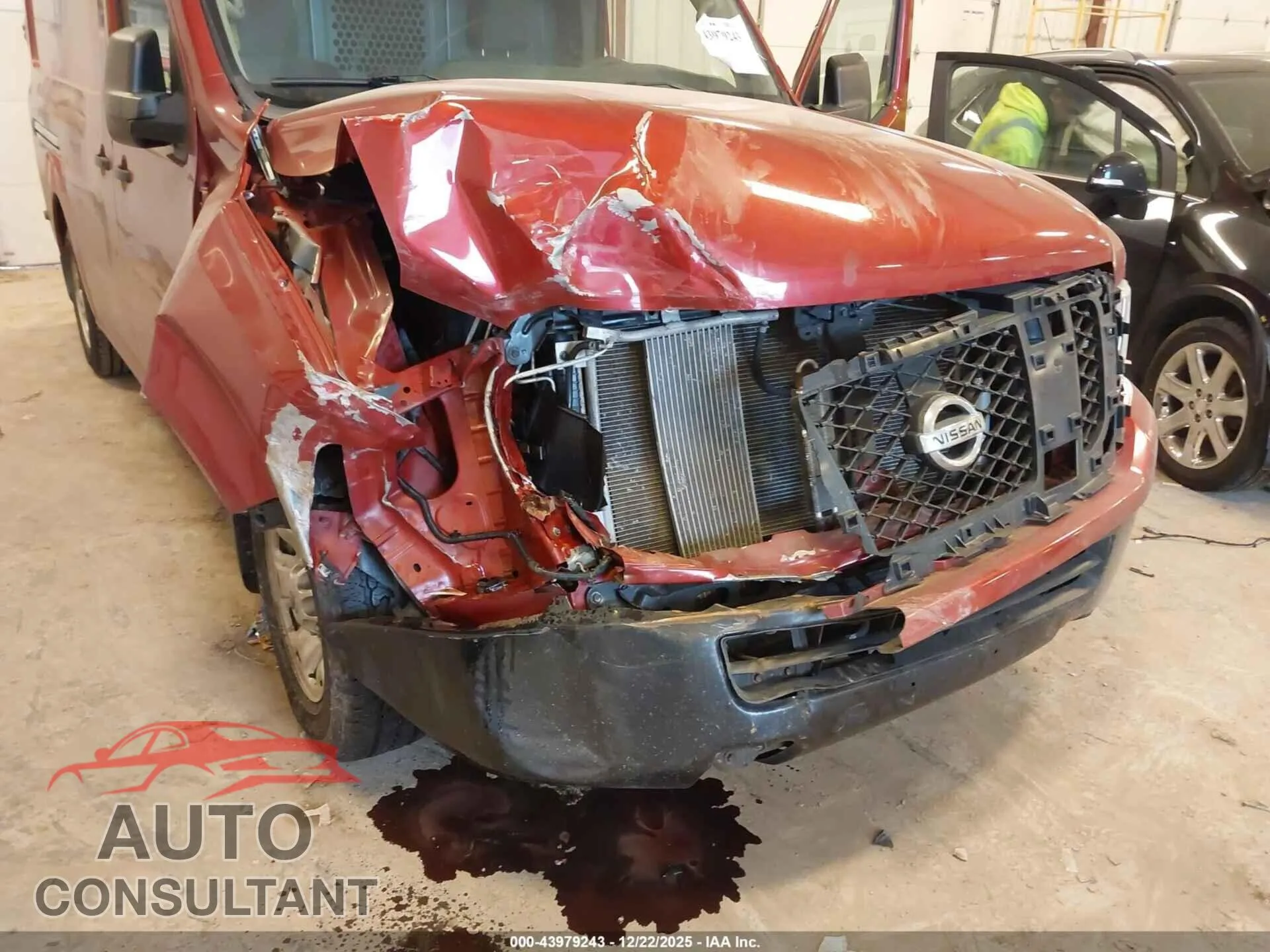 2019 NISSAN NV CARGO NV2500 HD Damaged VIN 1N6BF0KY7KN801571 – engine bay
