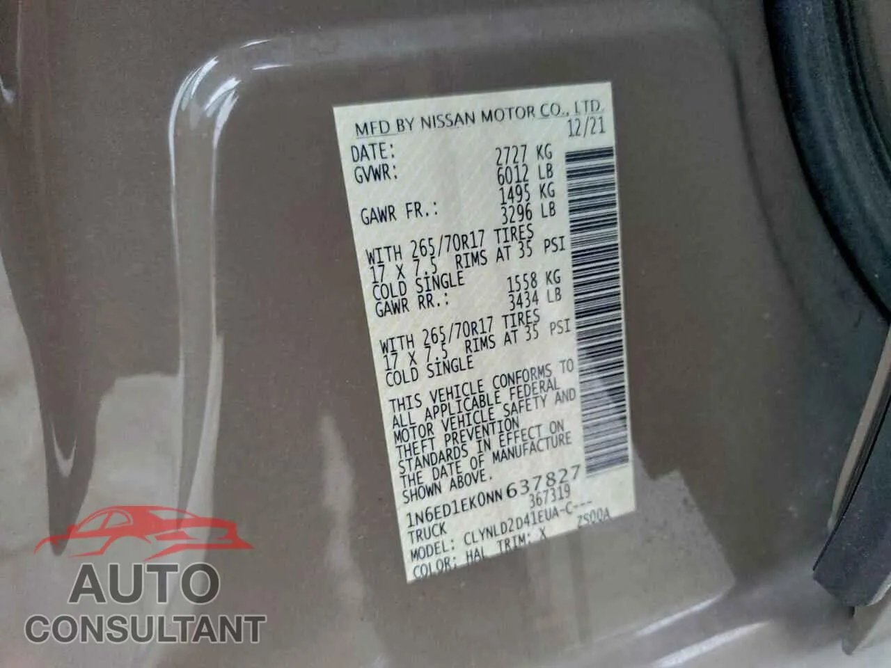 2022 NISSAN FRONTIER Damaged VIN 1N6ED1EK0NN637827 – photo 13