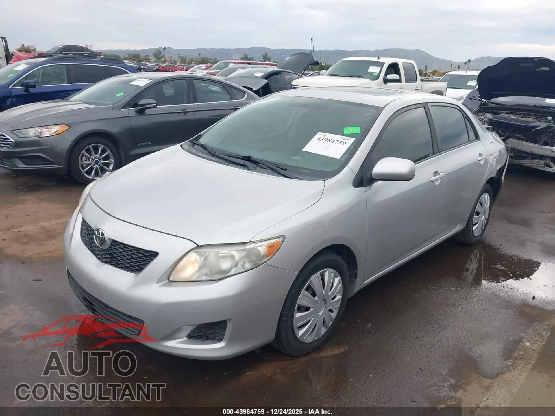 2009 TOYOTA COROLLA Damaged VIN 1NXBU40E49Z046772 – rear exterior