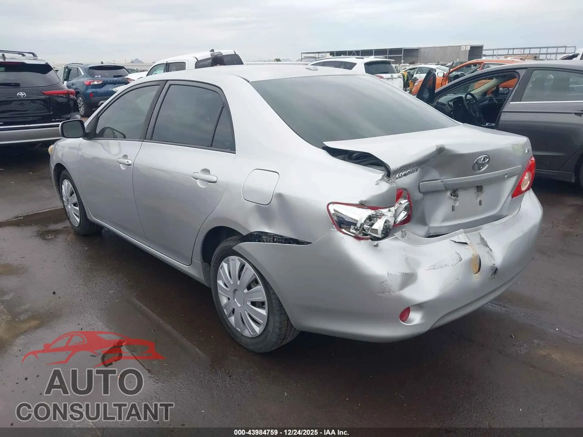 2009 TOYOTA COROLLA Damaged VIN 1NXBU40E49Z046772 – side profile
