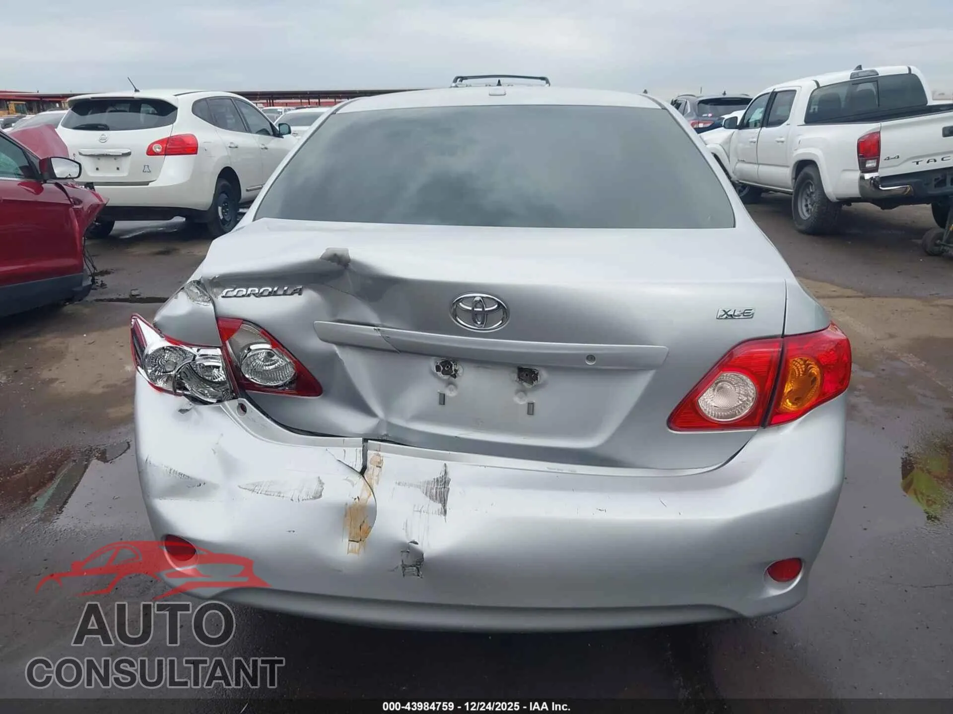 2009 TOYOTA COROLLA Damaged VIN 1NXBU40E49Z046772 – engine bay