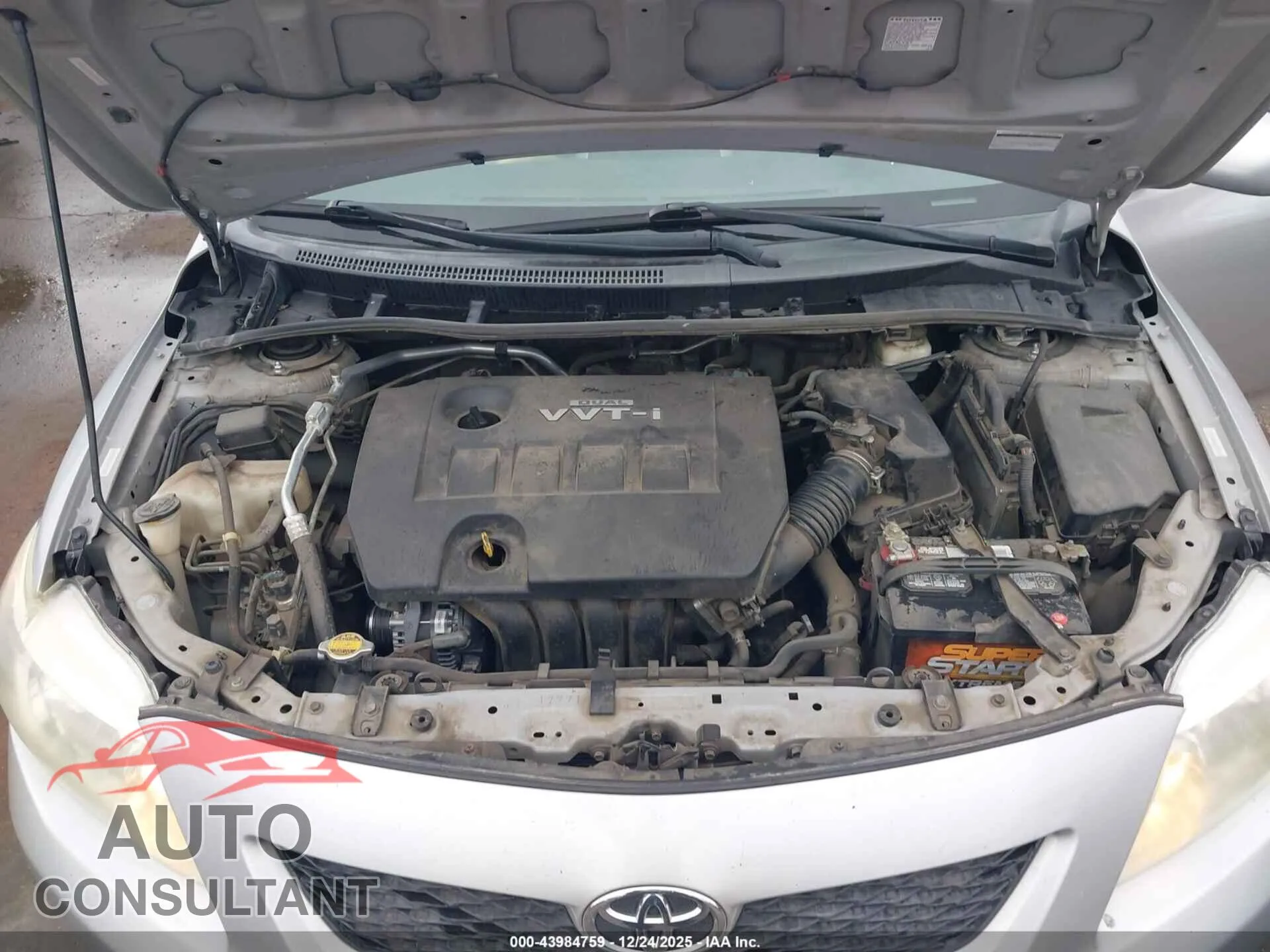 2009 TOYOTA COROLLA Damaged VIN 1NXBU40E49Z046772 – odometer reading