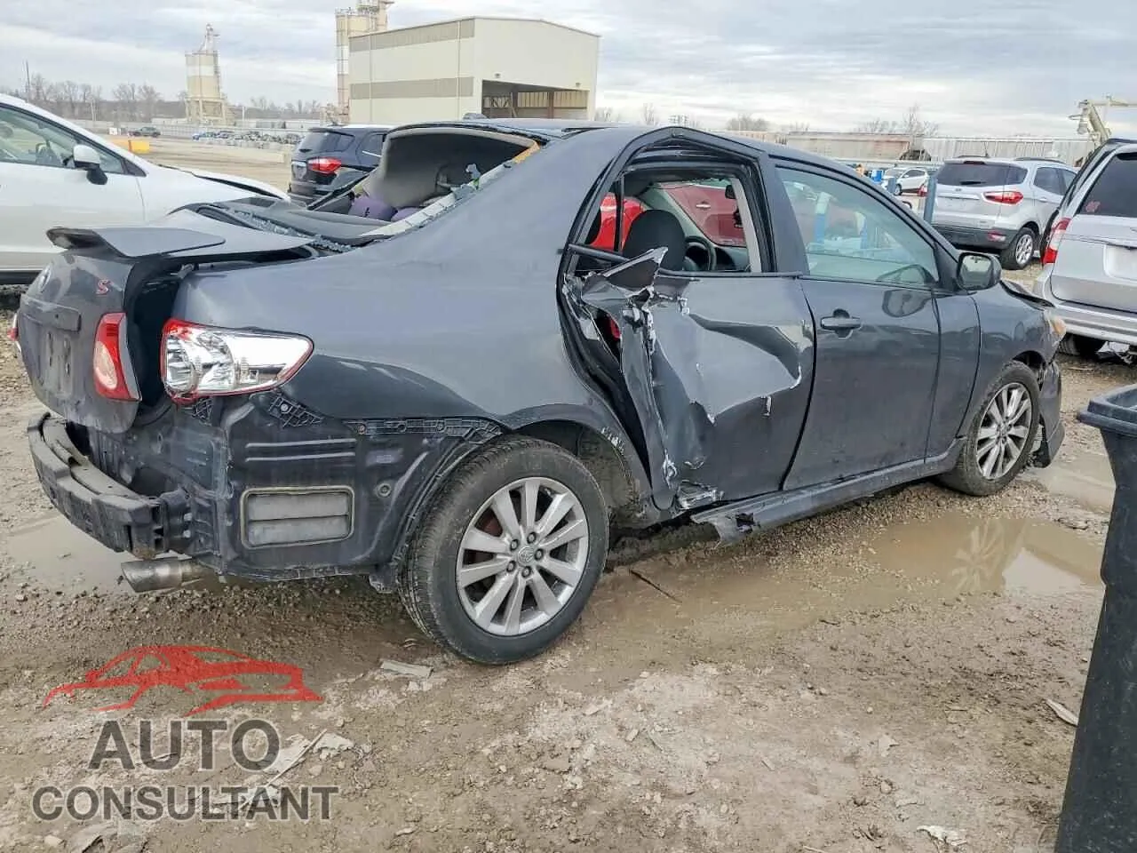2009 TOYOTA COROLLA Damaged VIN 1NXBU40E89Z139925 – side profile