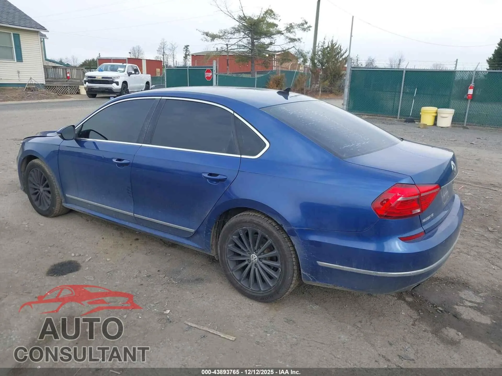 2016 VOLKSWAGEN PASSAT Damaged VIN 1VWBT7A37GC022682 – side profile