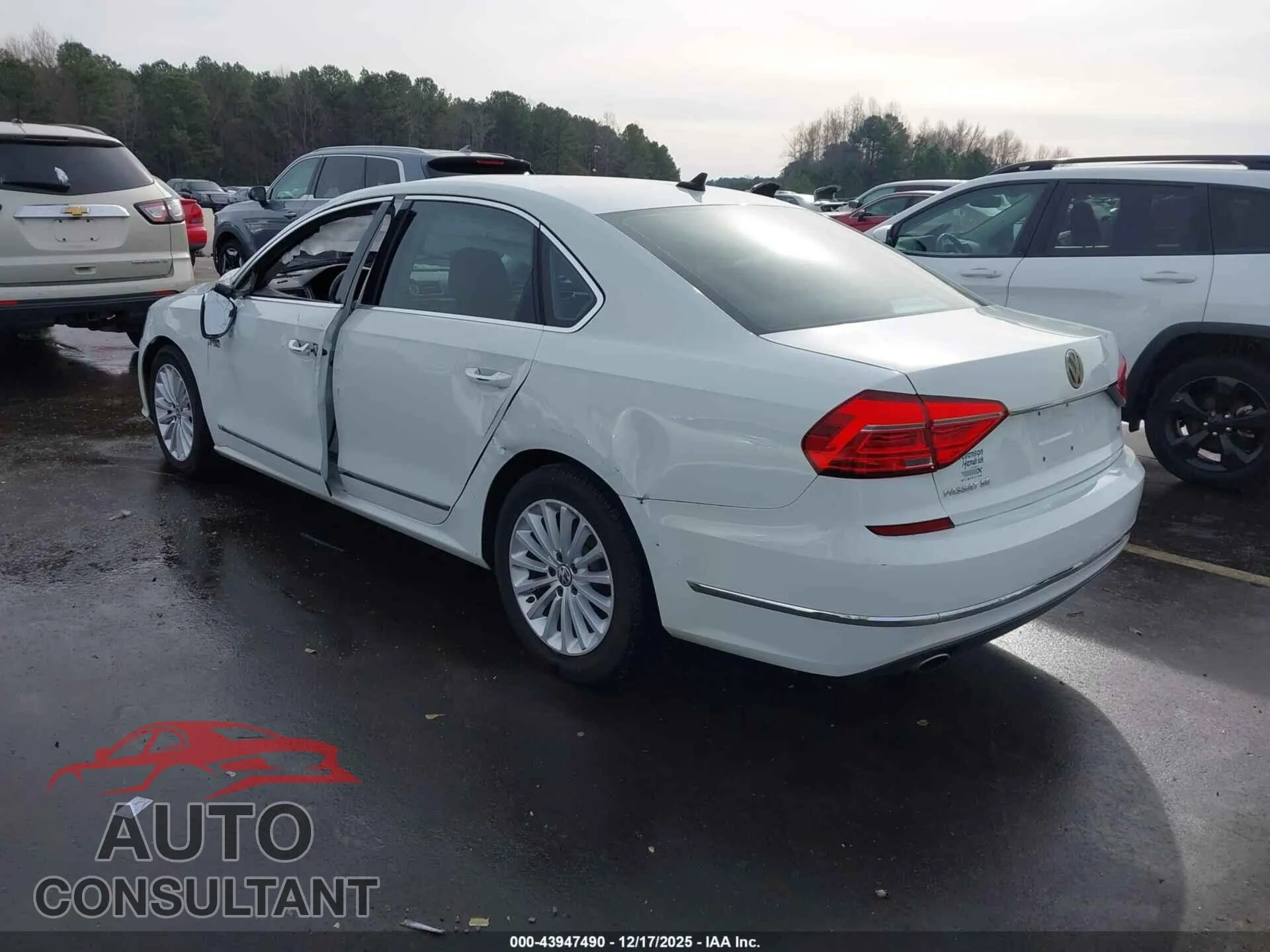 2016 VOLKSWAGEN PASSAT Damaged VIN 1VWBT7A38GC024232 – side profile