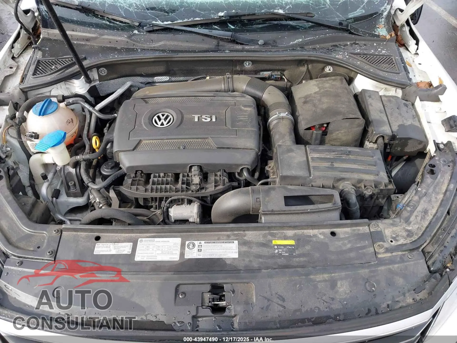 2016 VOLKSWAGEN PASSAT Damaged VIN 1VWBT7A38GC024232 – odometer reading