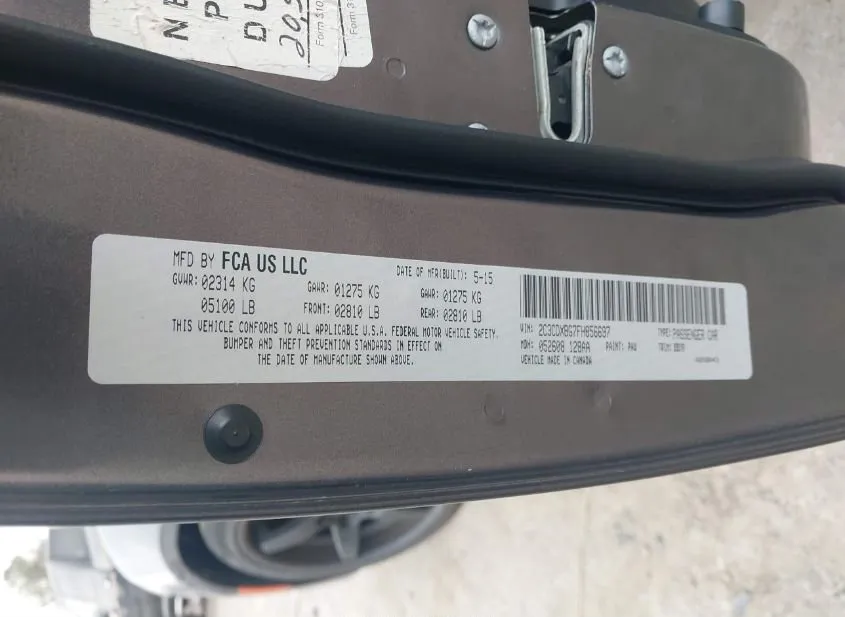 2015 DODGE Charger Used VIN 2C3CDXBG7FH856697 – exterior detail