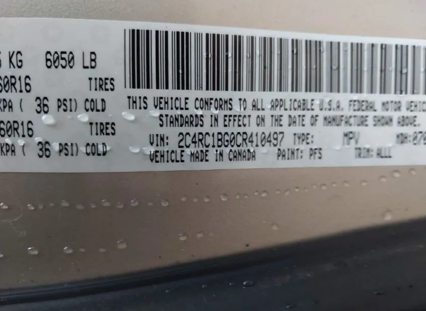 2012 CHRYSLER Town and Country Used VIN 2C4RC1BG0CR410497 – photo 12