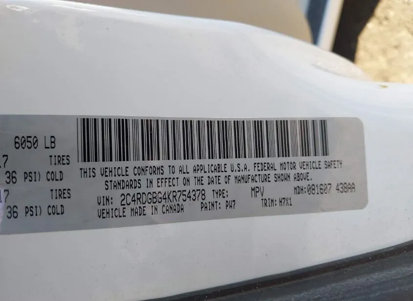 2019 DODGE Grand Caravan Used VIN 2C4RDGBG4KR754378 – photo 15