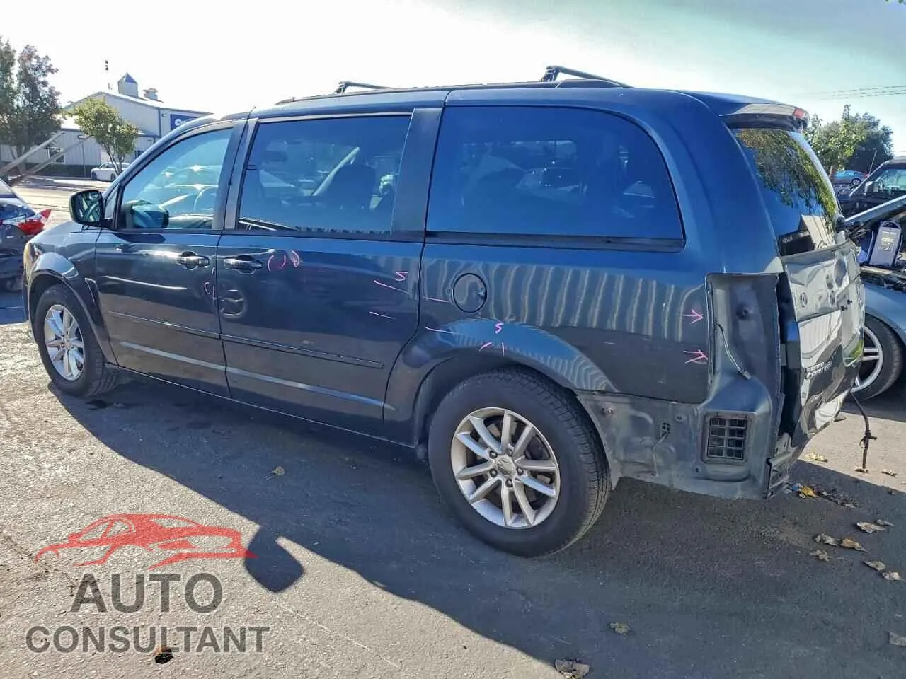 2013 DODGE CARAVAN Damaged VIN 2C4RDGCG3DR712415 – rear exterior