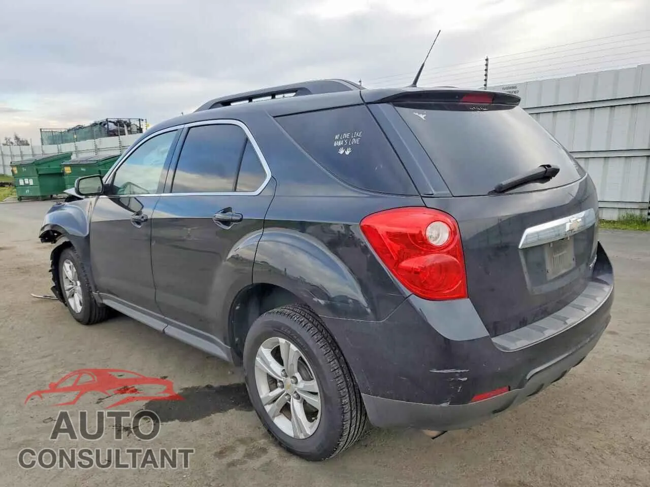 2011 CHEVROLET EQUINOX Damaged VIN 2CNALDEC5B6464655 – rear exterior