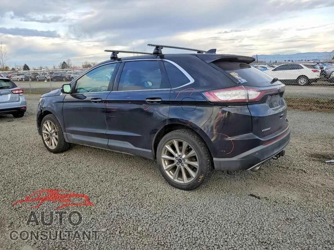 2017 FORD EDGE Damaged VIN 2FMPK4K82HBB62852 – rear exterior
