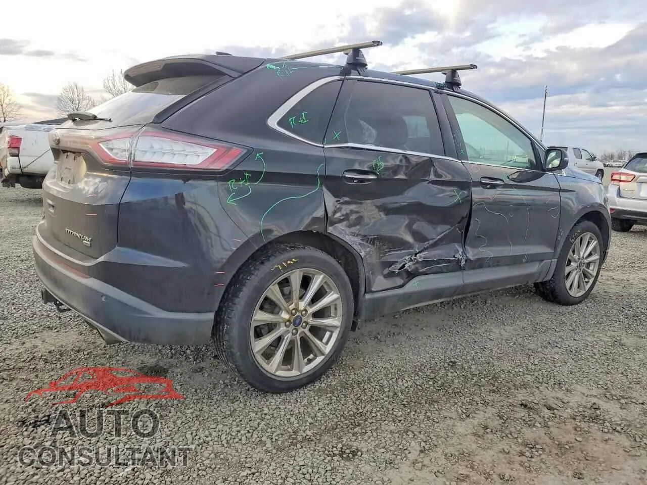 2017 FORD EDGE Damaged VIN 2FMPK4K82HBB62852 – side profile