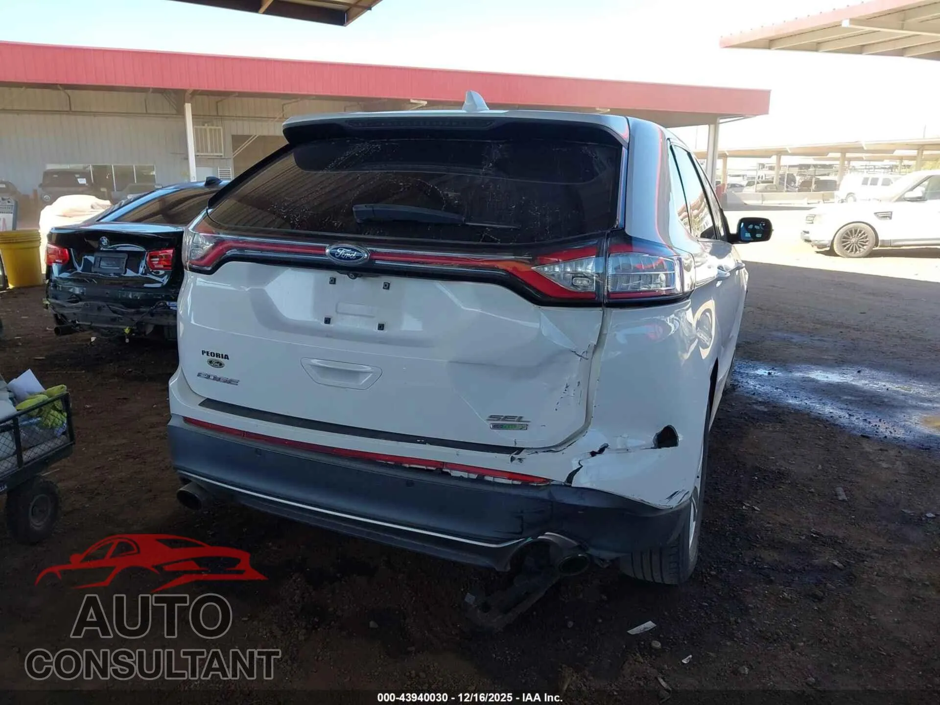 2015 FORD EDGE Damaged VIN 2FMTK3J93FBC21066 – engine bay