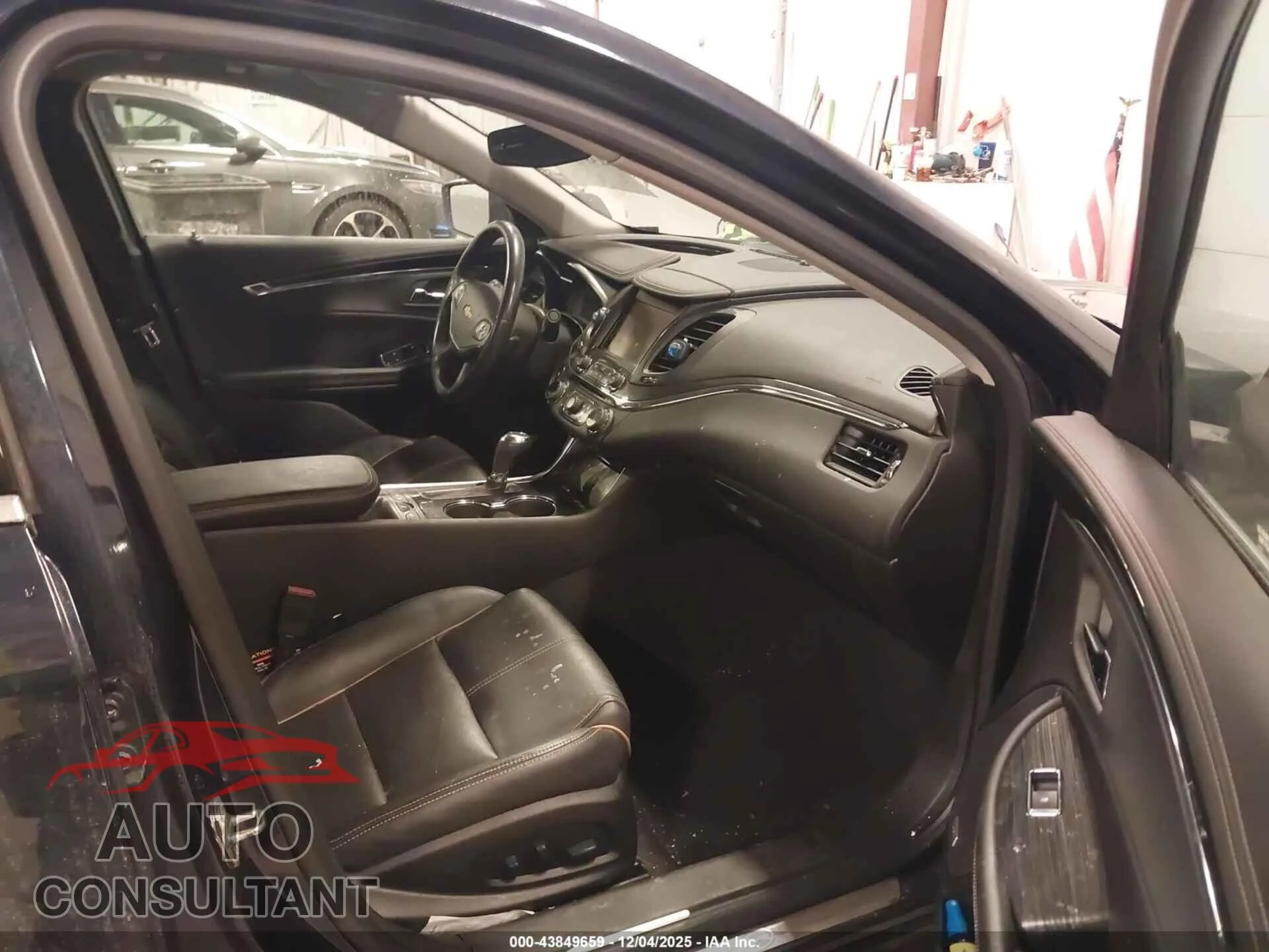 2019 CHEVROLET IMPALA Damaged VIN 2G1105S37K9111140 – interior seats